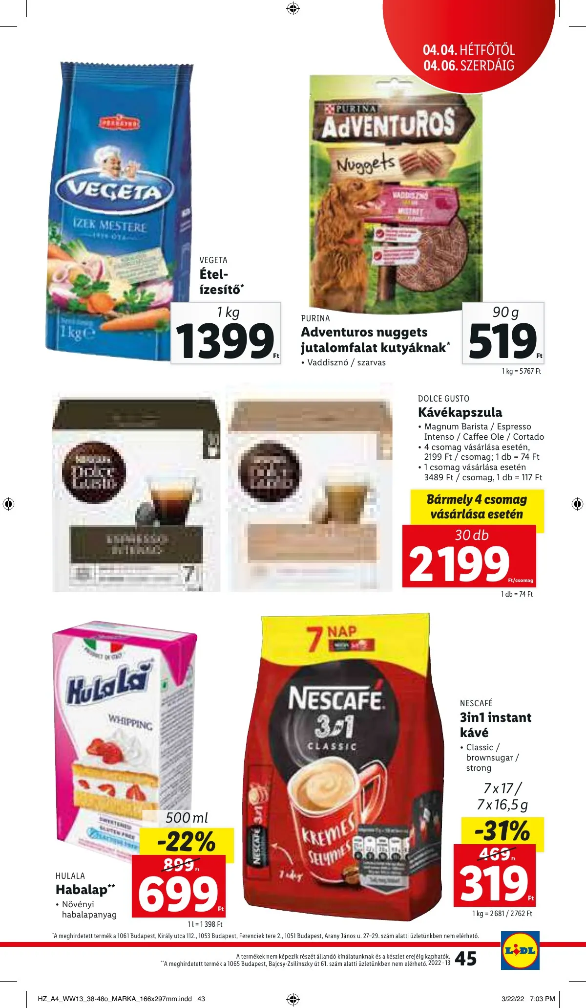 Lidl akciós újság 03.31–04.06 – 45. oldal