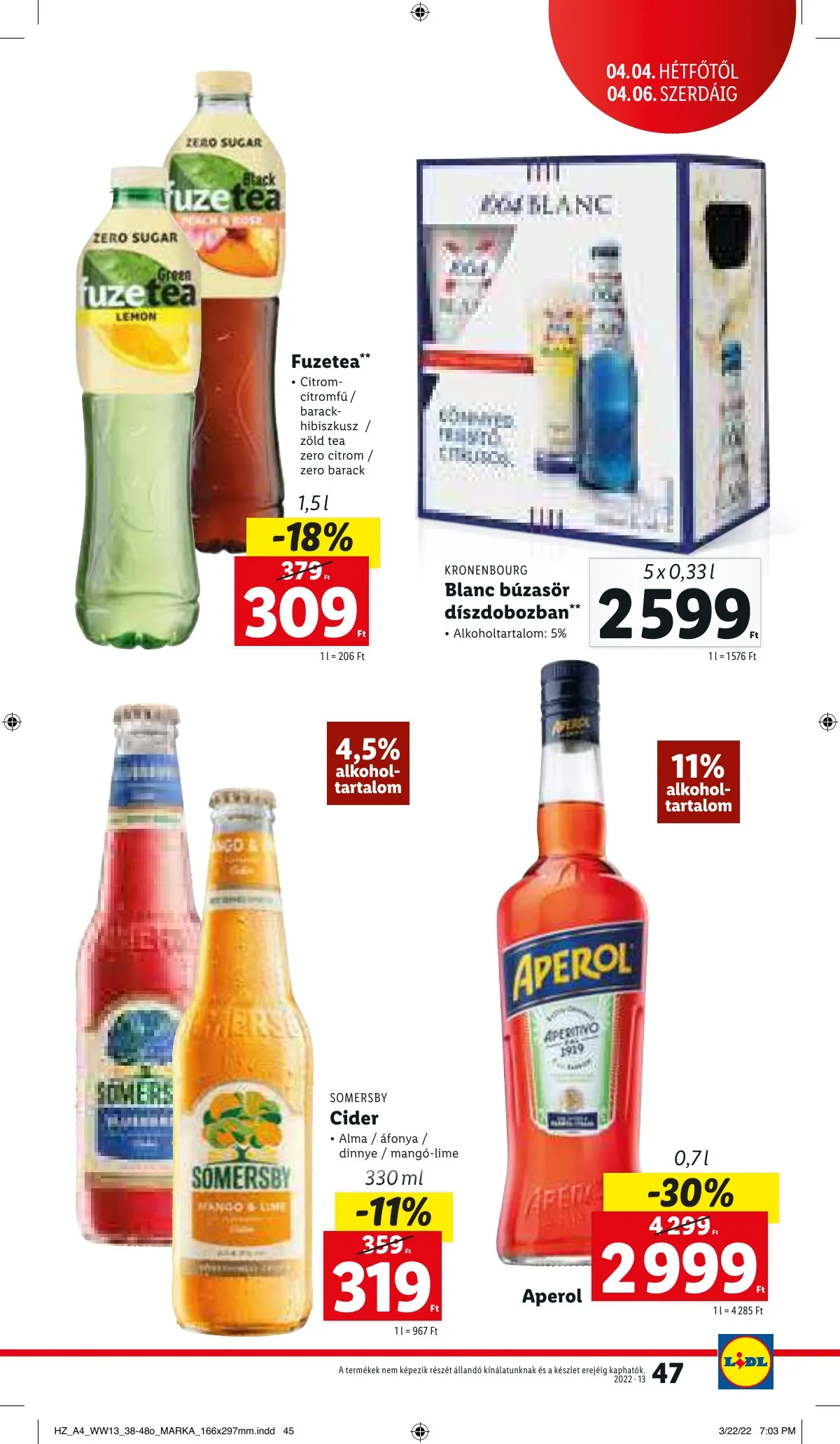 Lidl akciós újság 03.31–04.06 – 47. oldal