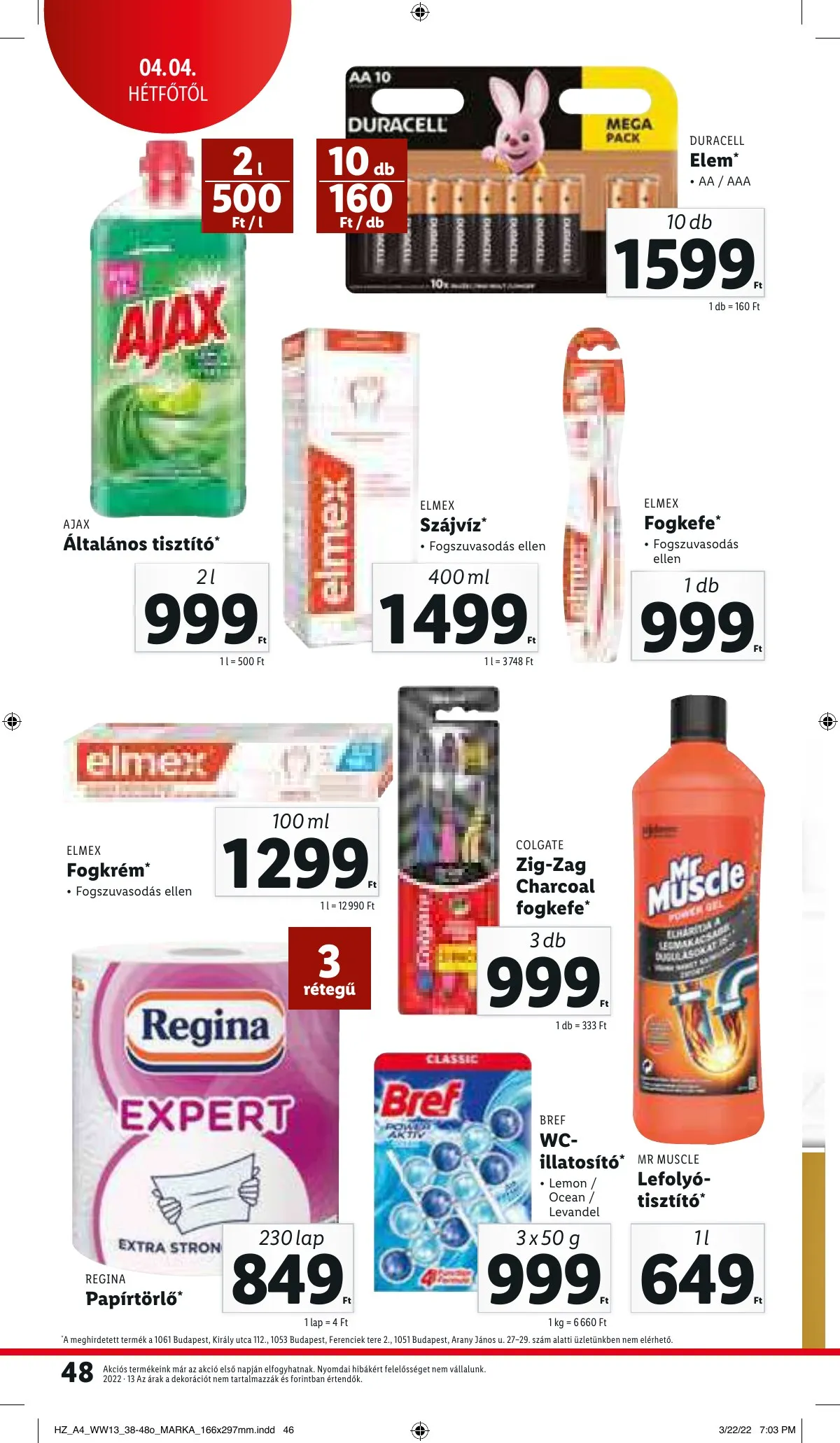 Lidl akciós újság 03.31–04.06 – 48. oldal
