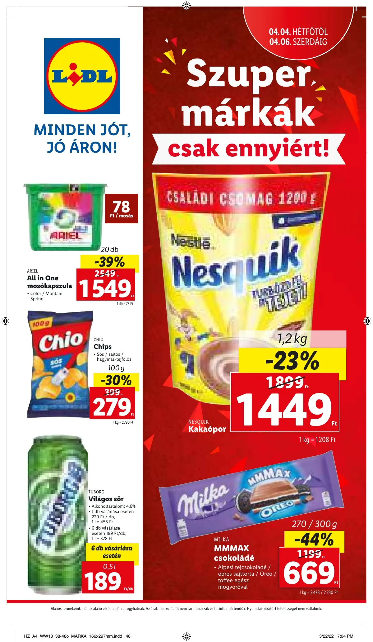 Lidl akciós újság 03.31–04.06 – 50. oldal