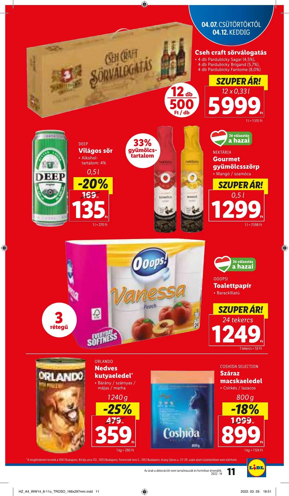Lidl akciós újság 04.07–04.12 – 11. oldal