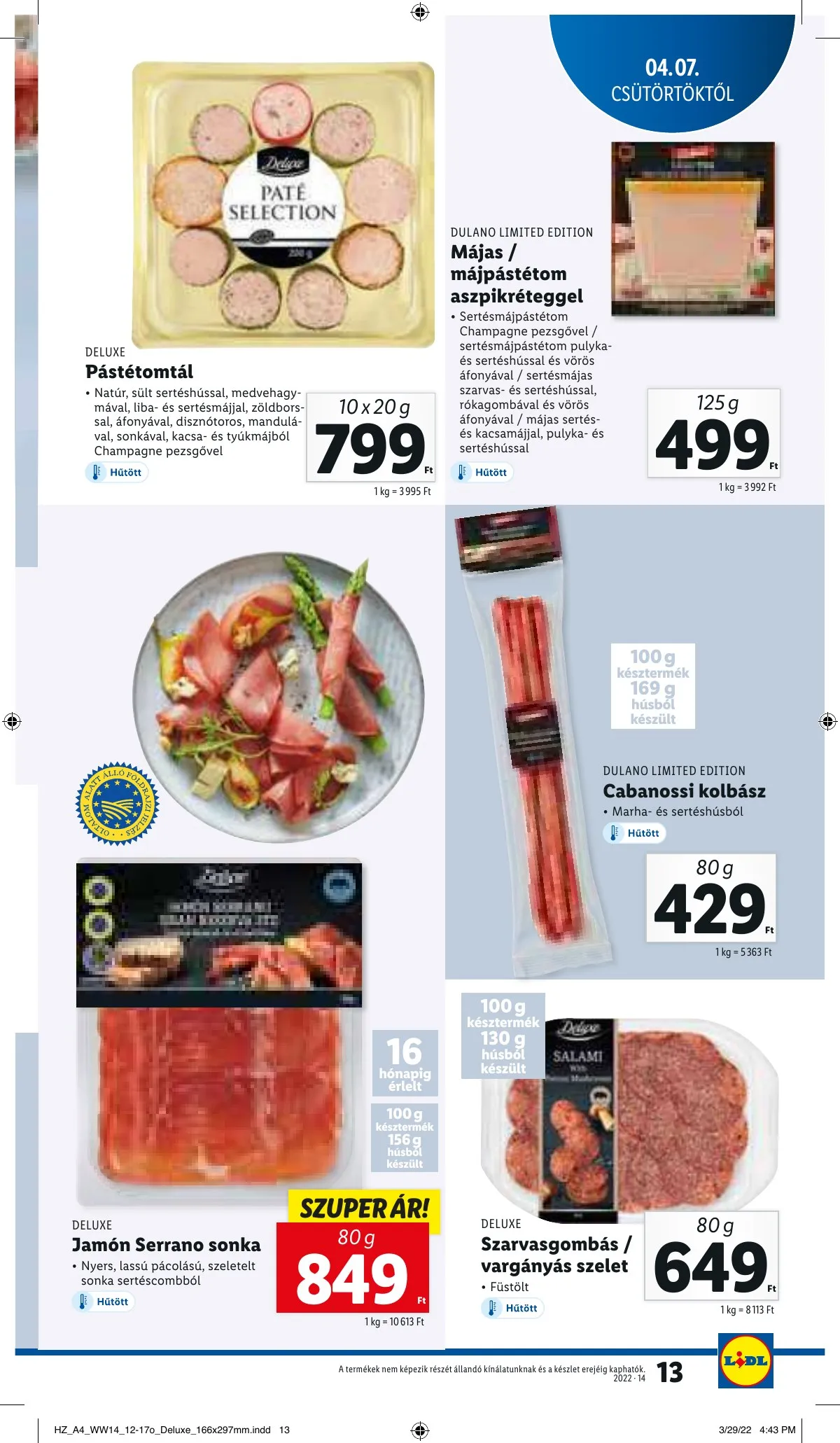 Lidl akciós újság 04.07–04.12 – 13. oldal