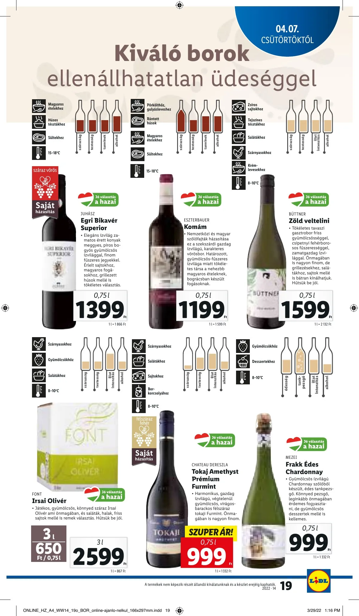 Lidl akciós újság 04.07–04.12 – 19. oldal