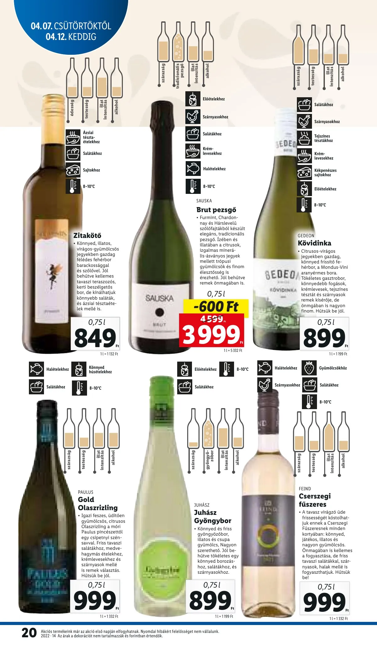 Lidl akciós újság 04.07–04.12 – 20. oldal