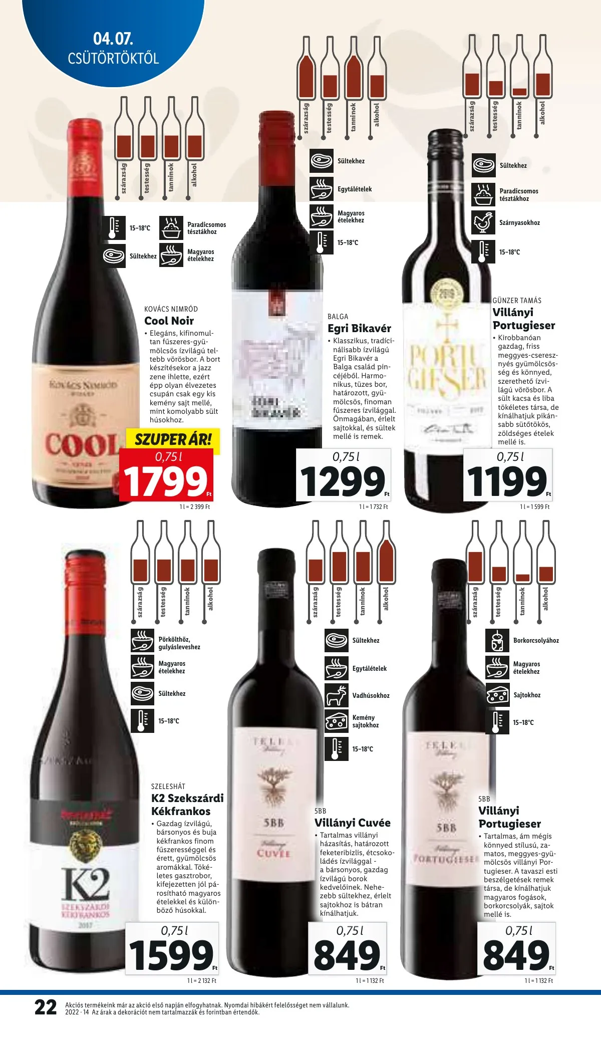 Lidl akciós újság 04.07–04.12 – 22. oldal