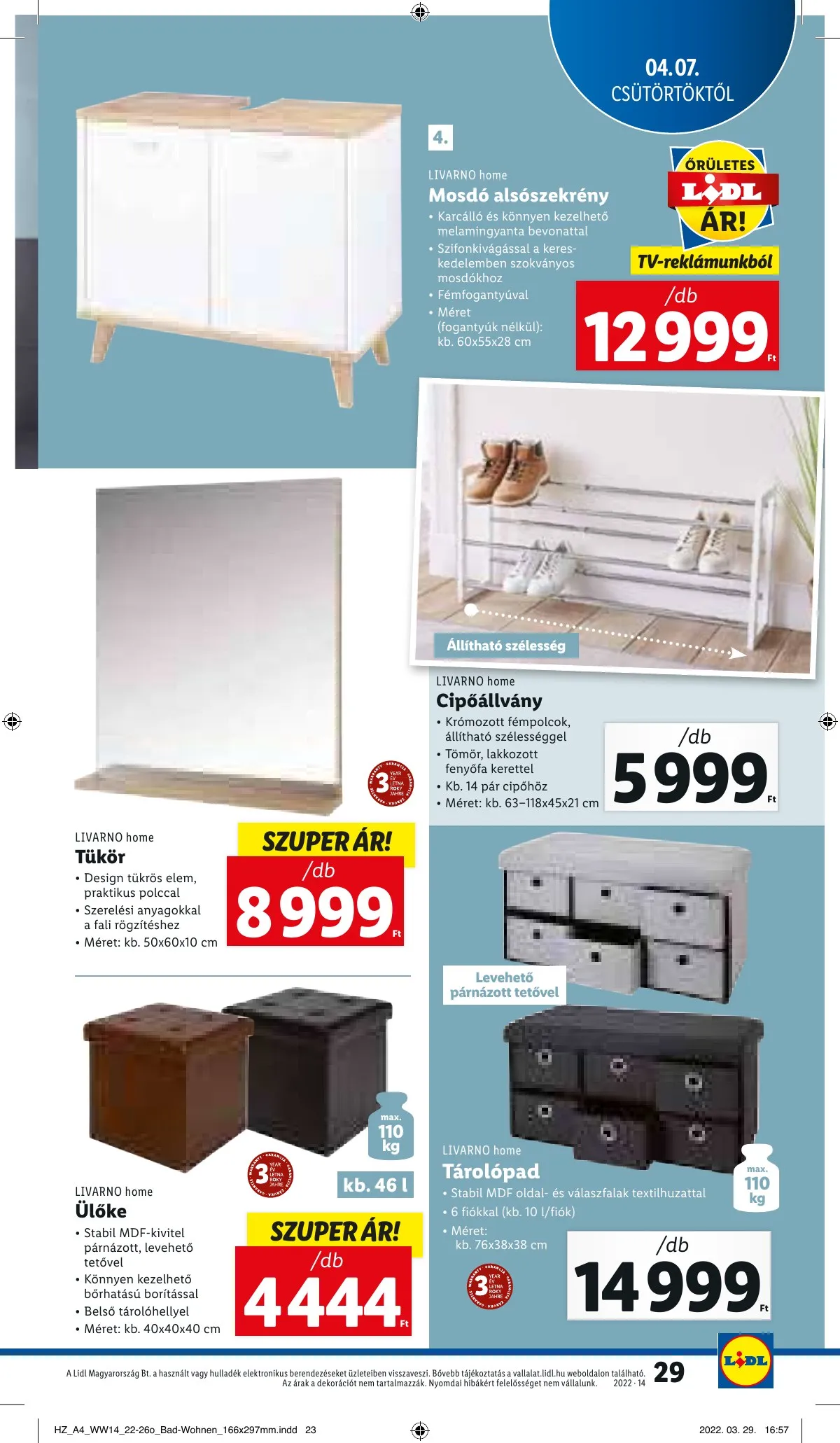 Lidl akciós újság 04.07–04.12 – 29. oldal