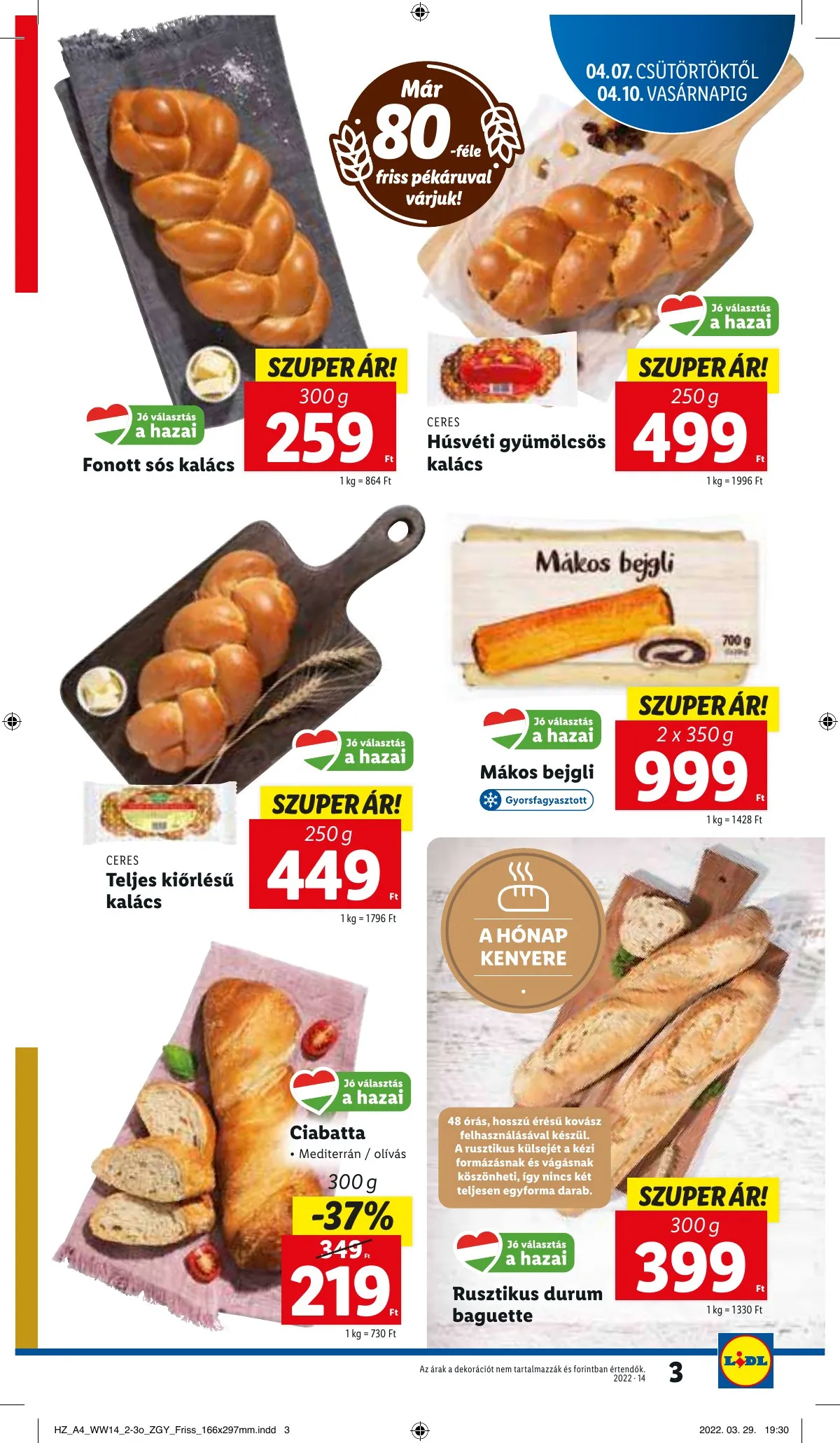 Lidl akciós újság 04.07–04.12 – 3. oldal