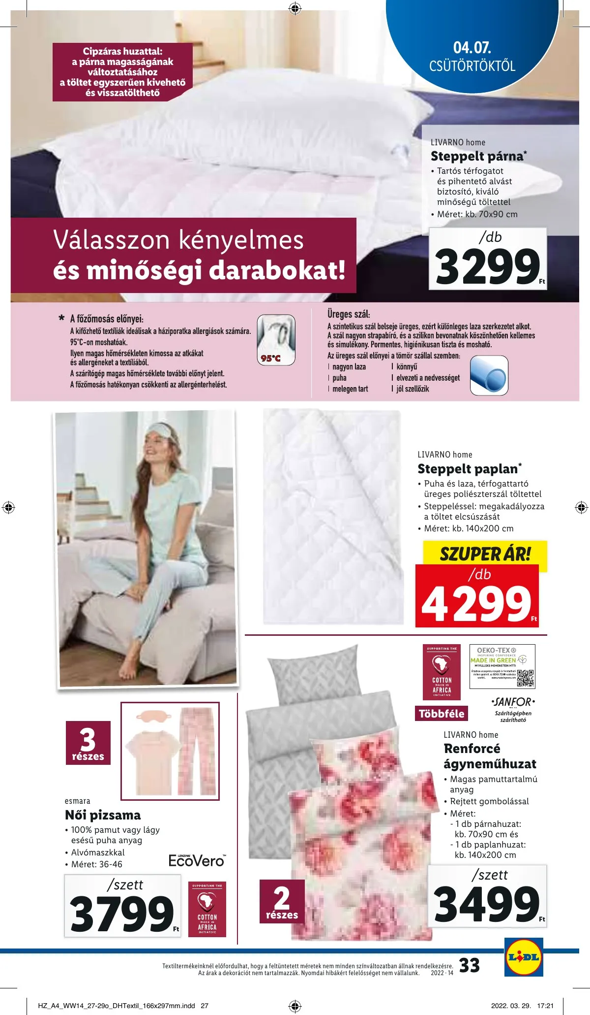 Lidl akciós újság 04.07–04.12 – 33. oldal