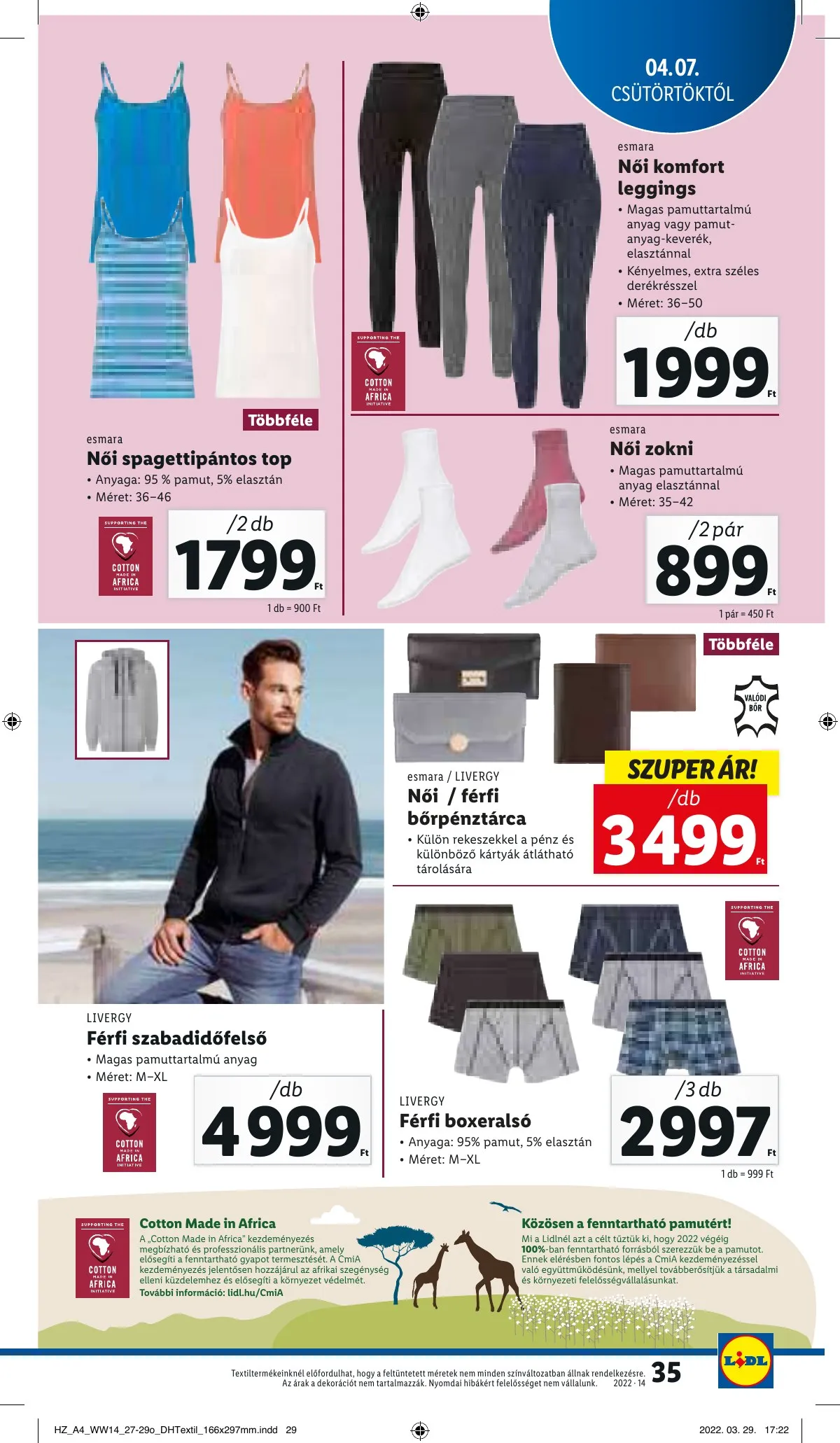 Lidl akciós újság 04.07–04.12 – 35. oldal