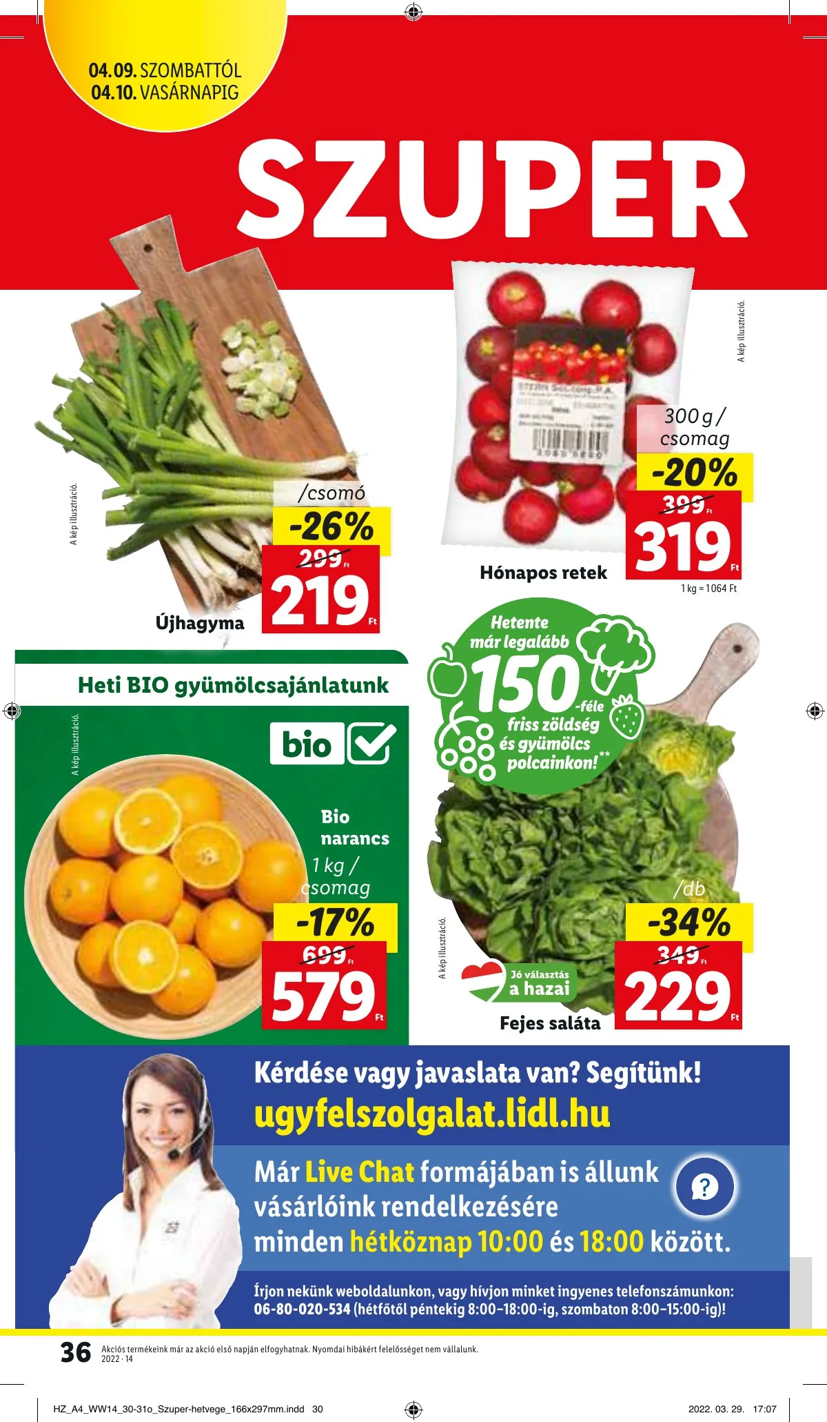 Lidl akciós újság 04.07–04.12 – 36. oldal