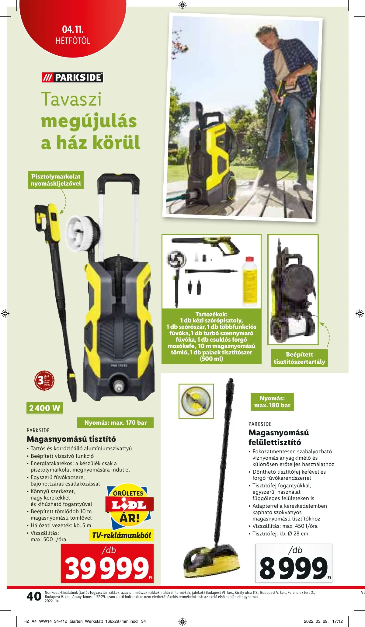 Lidl akciós újság 04.07–04.12 – 40. oldal