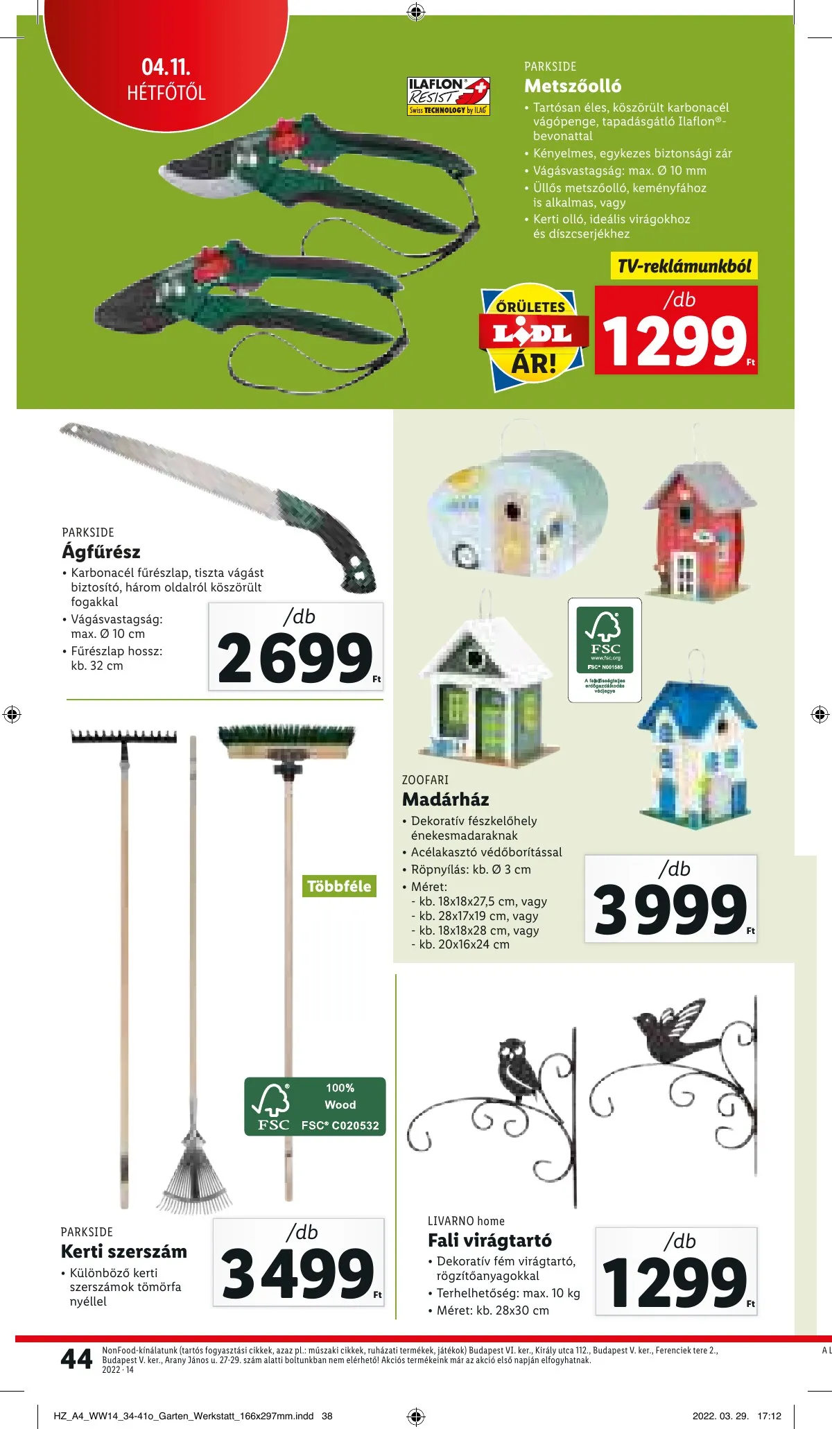 Lidl akciós újság 04.07–04.12 – 44. oldal