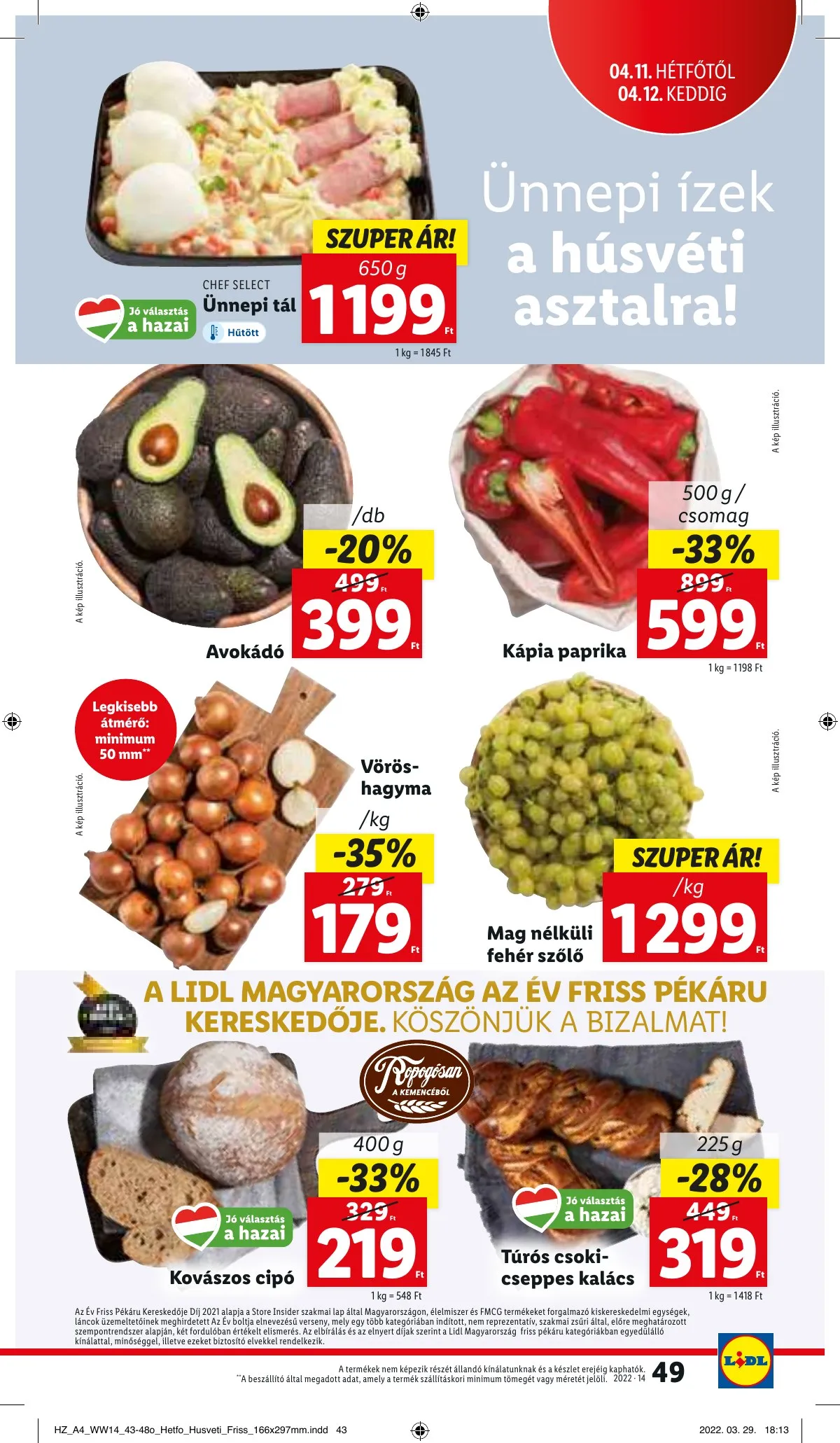 Lidl akciós újság 04.07–04.12 – 49. oldal