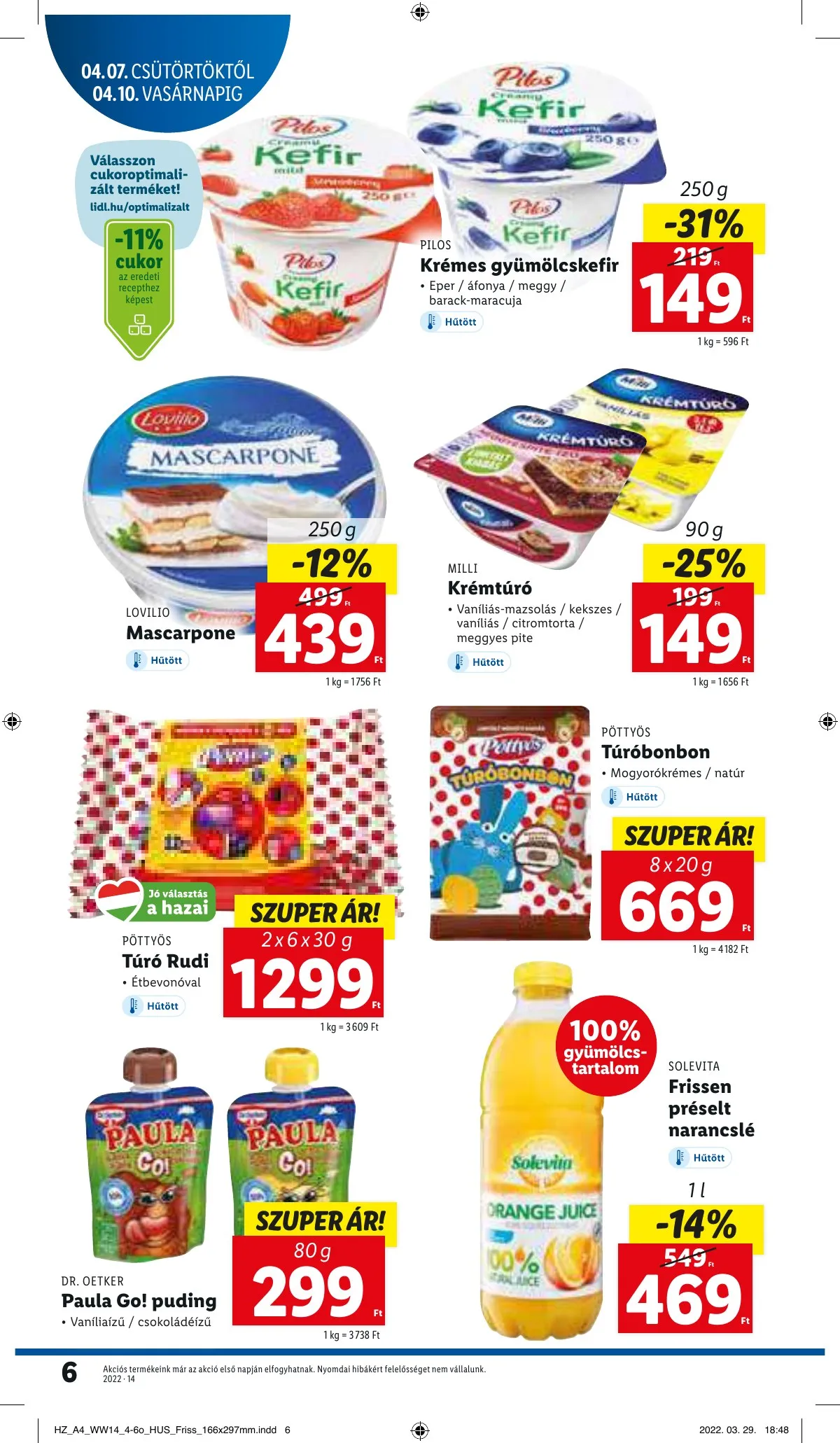 Lidl akciós újság 04.07–04.12 – 6. oldal