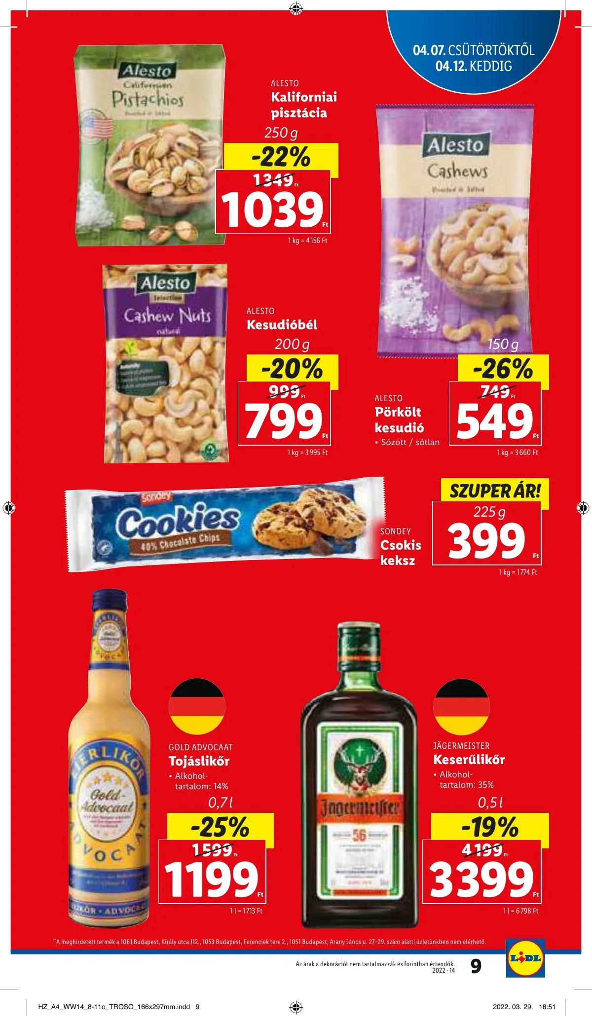 Lidl akciós újság 04.07–04.12 – 9. oldal