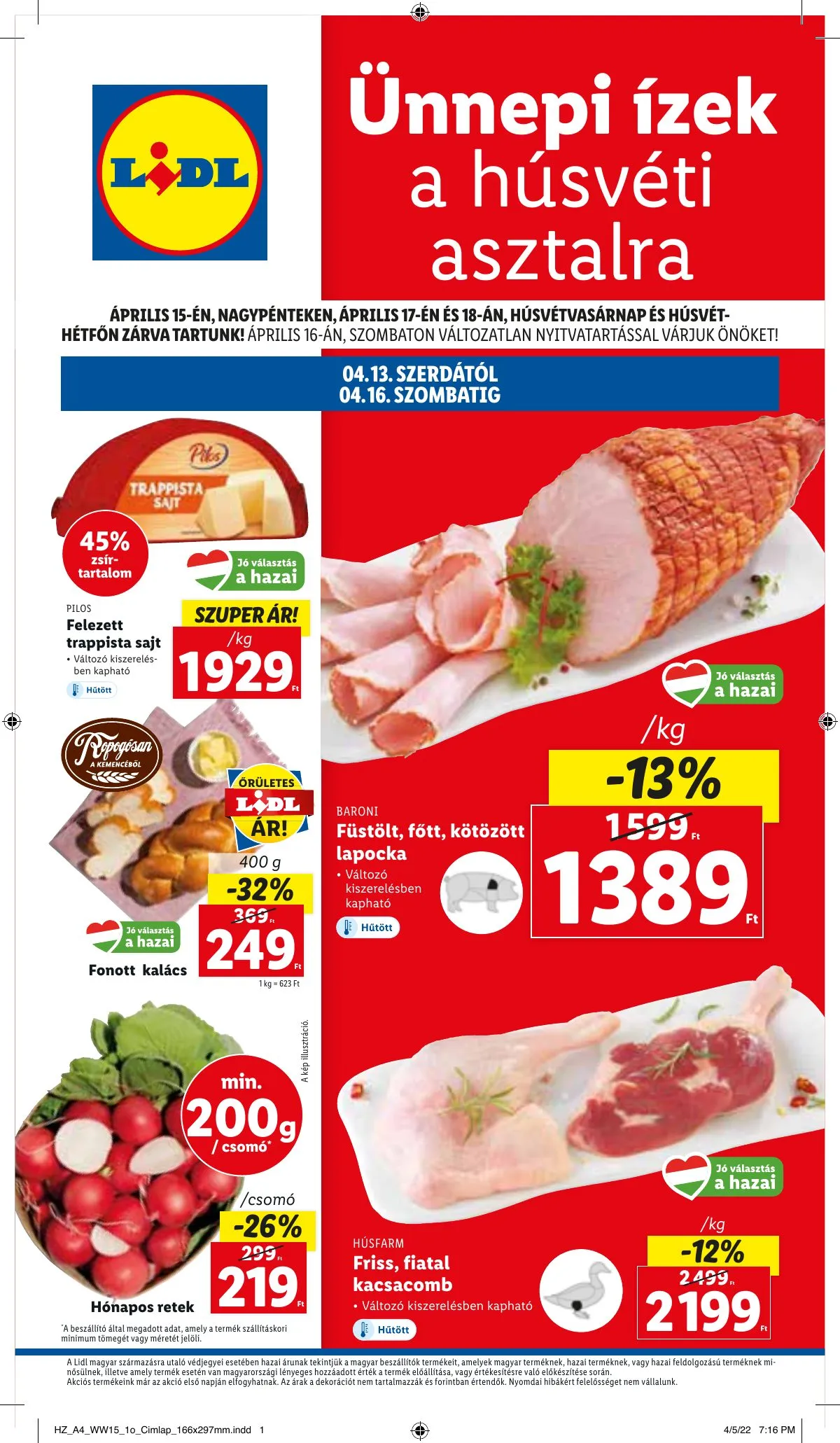Lidl akciós újság 04.13–04.20