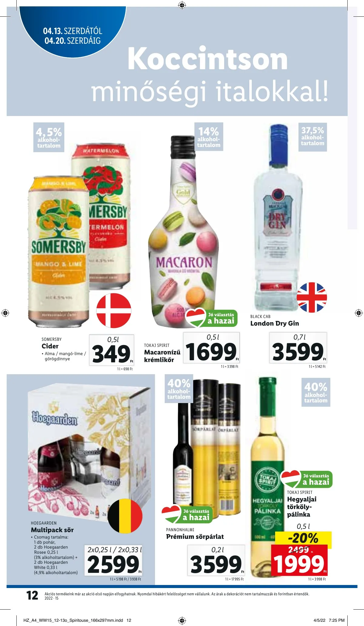 Lidl akciós újság 04.13–04.20 – 12. oldal