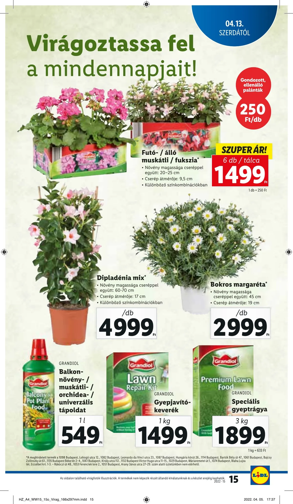 Lidl akciós újság 04.13–04.20 – 15. oldal