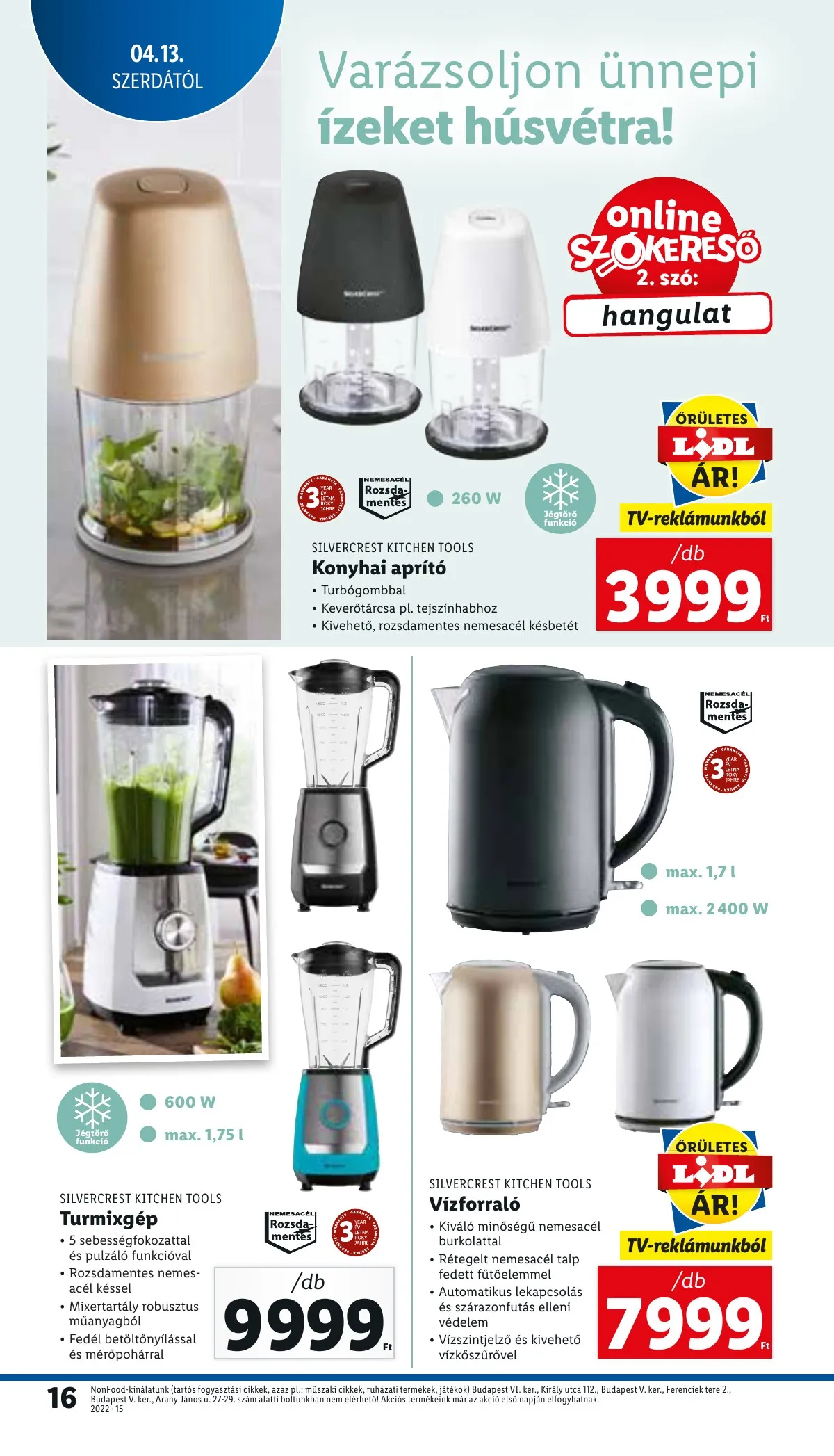 Lidl akciós újság 04.13–04.20 – 16. oldal