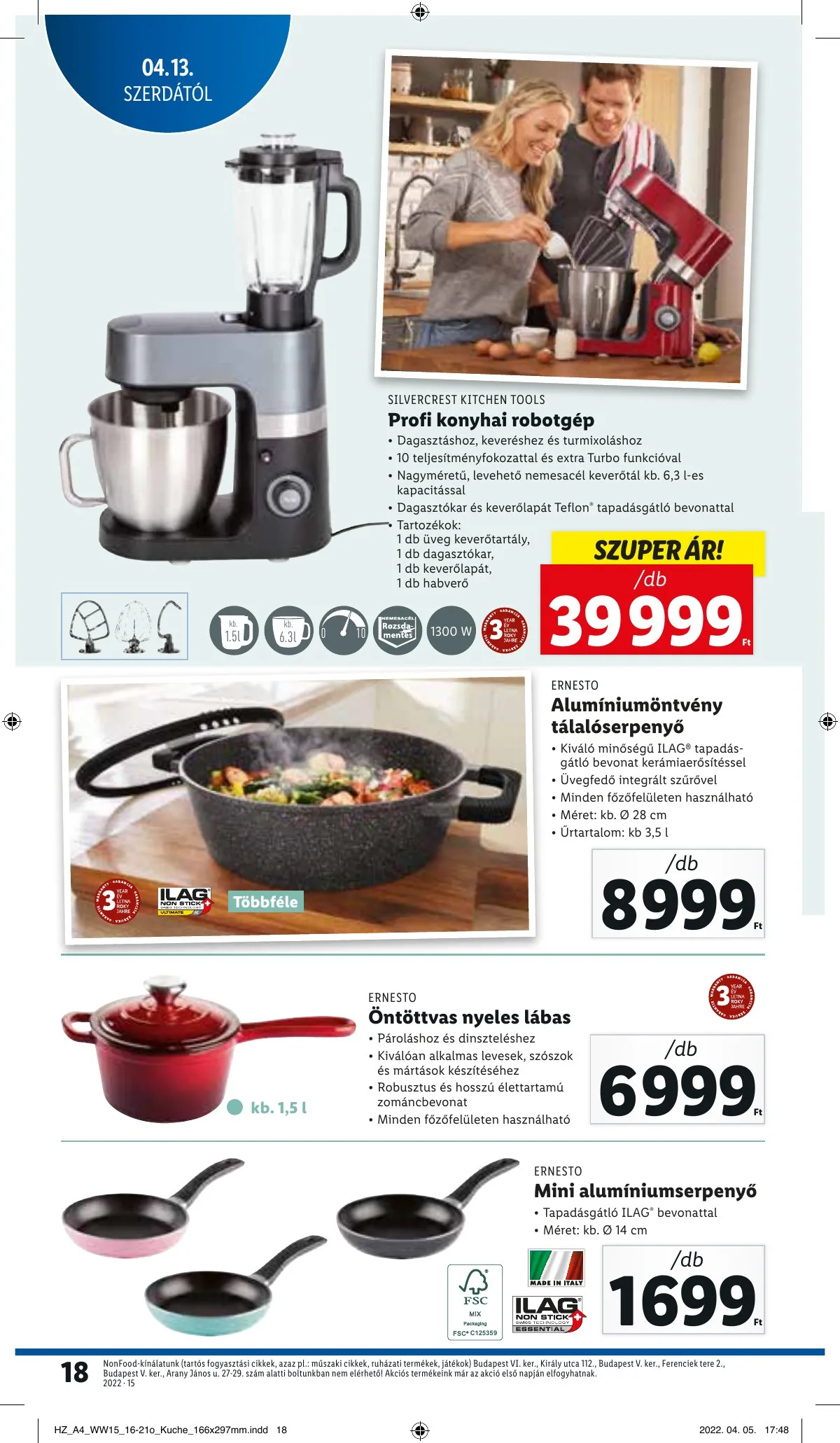 Lidl akciós újság 04.13–04.20 – 18. oldal