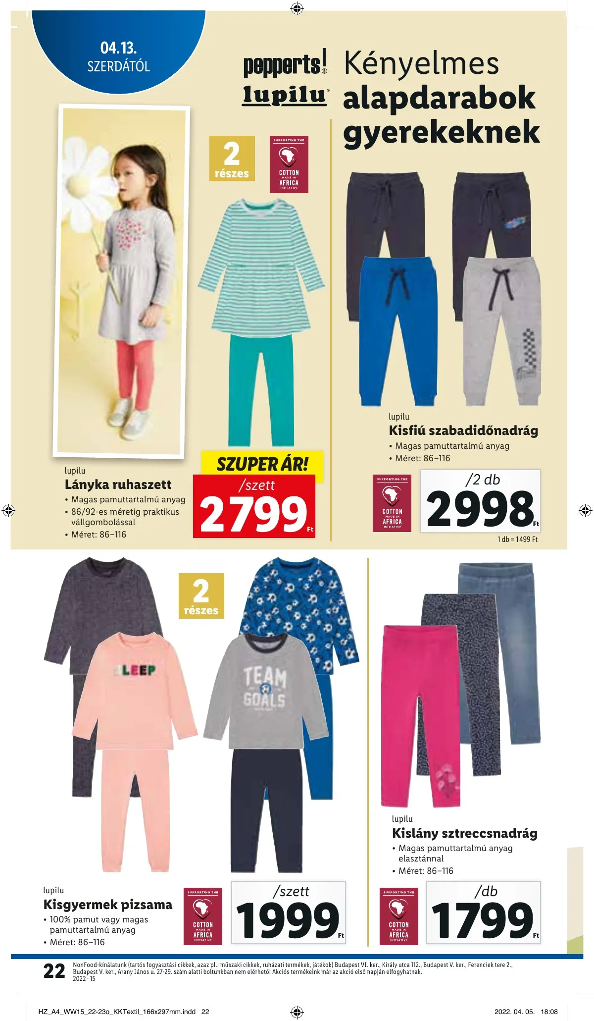 Lidl akciós újság 04.13–04.20 – 22. oldal