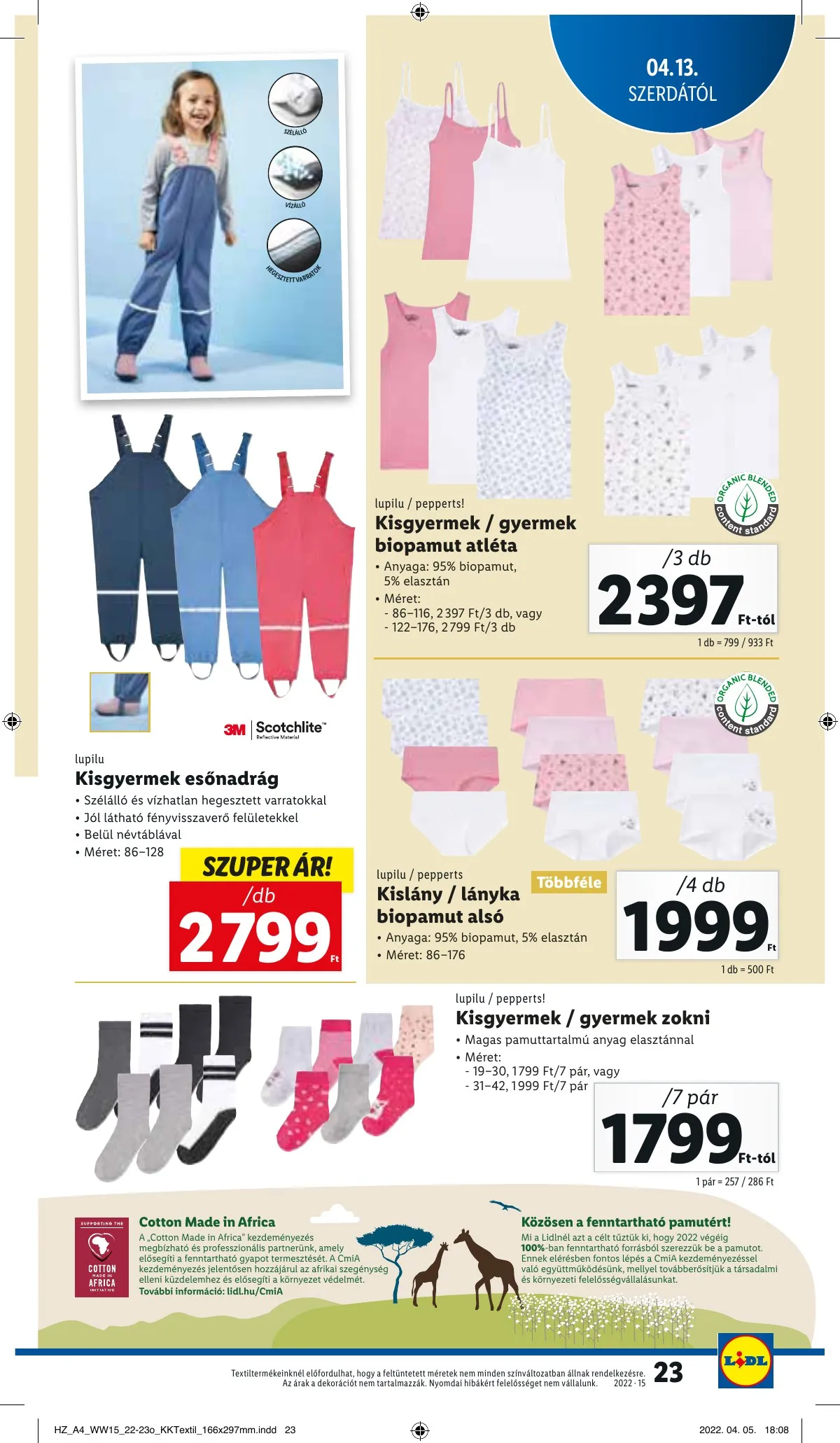 Lidl akciós újság 04.13–04.20 – 23. oldal