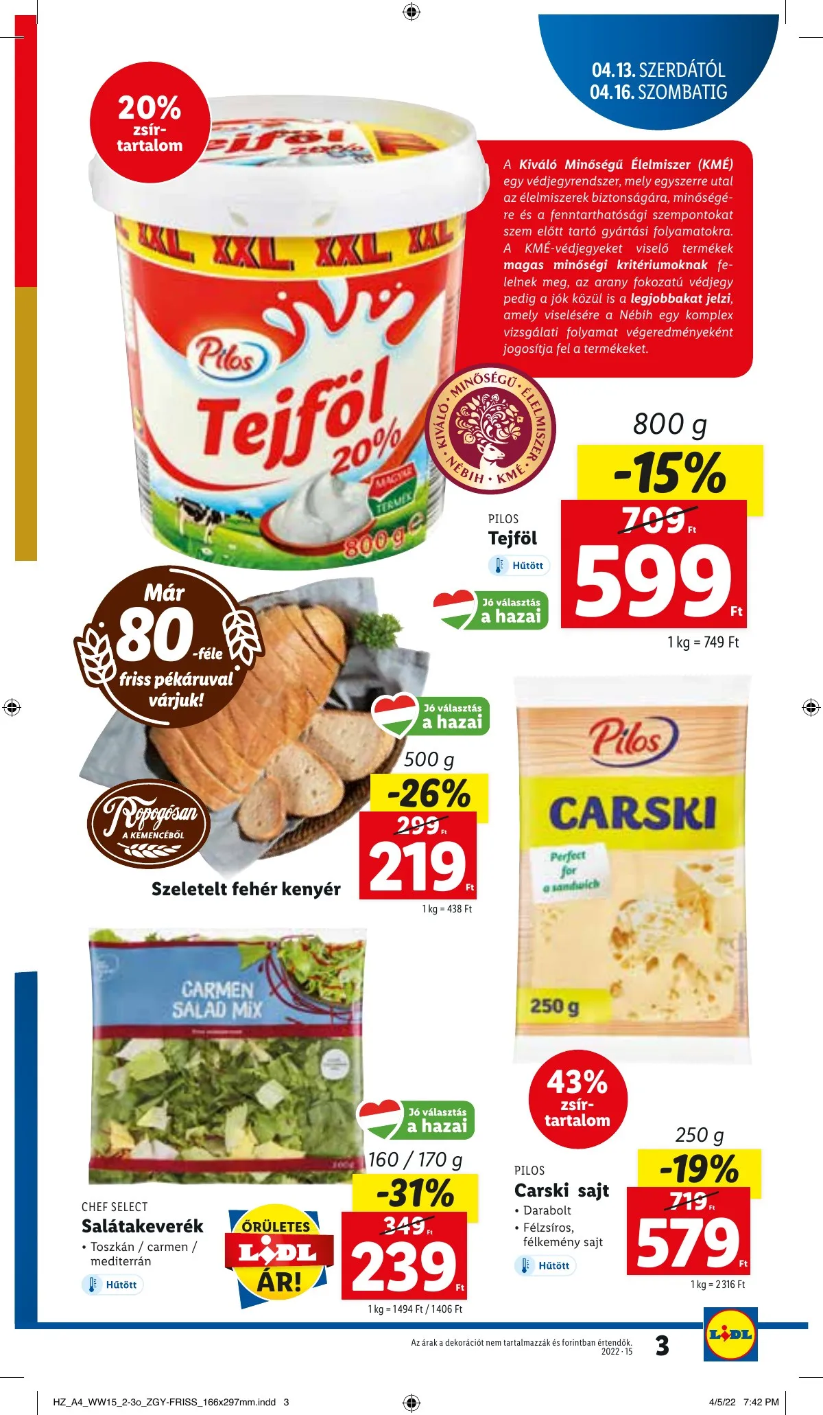 Lidl akciós újság 04.13–04.20 – 3. oldal