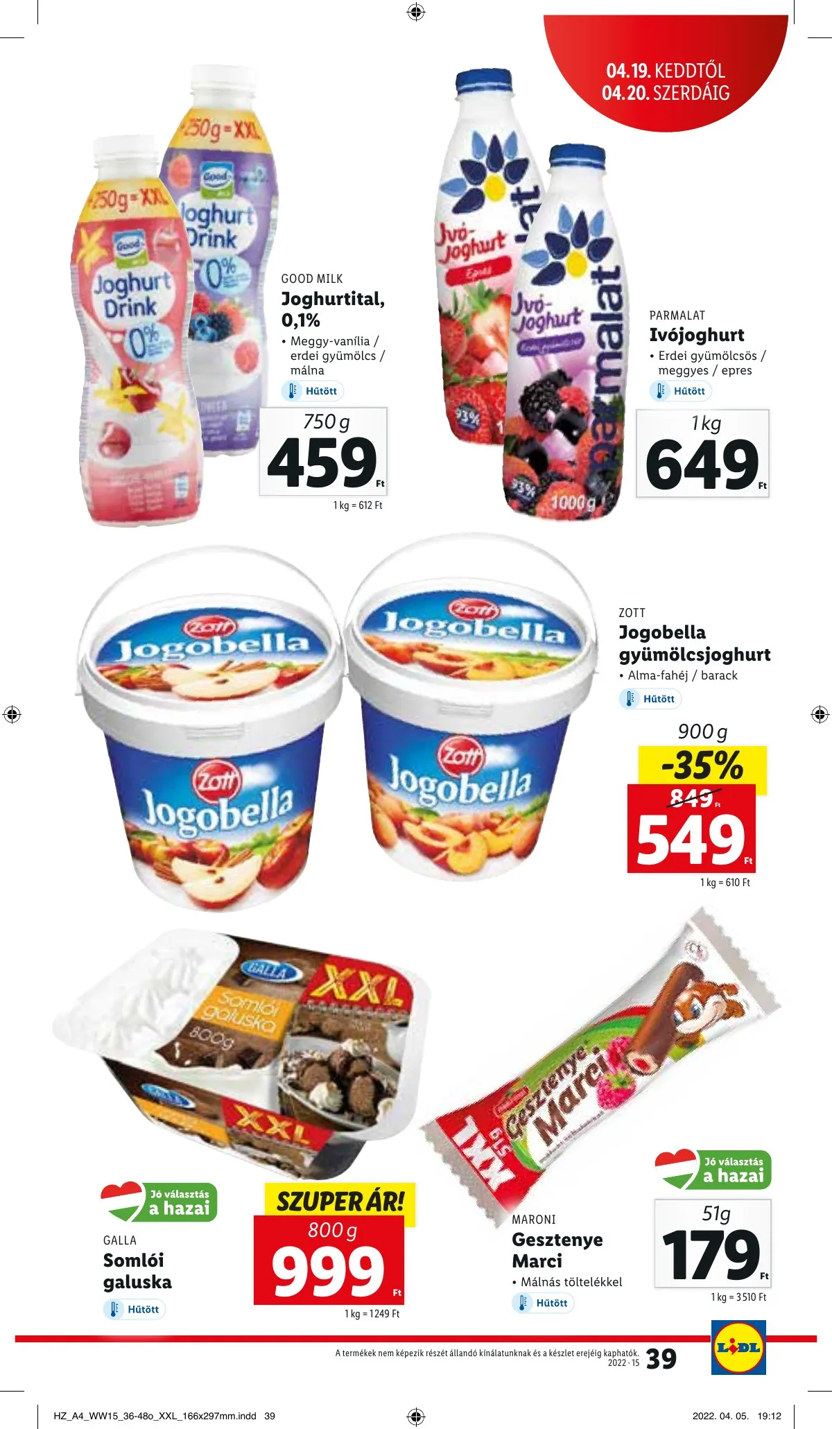 Lidl akciós újság 04.13–04.20 – 39. oldal