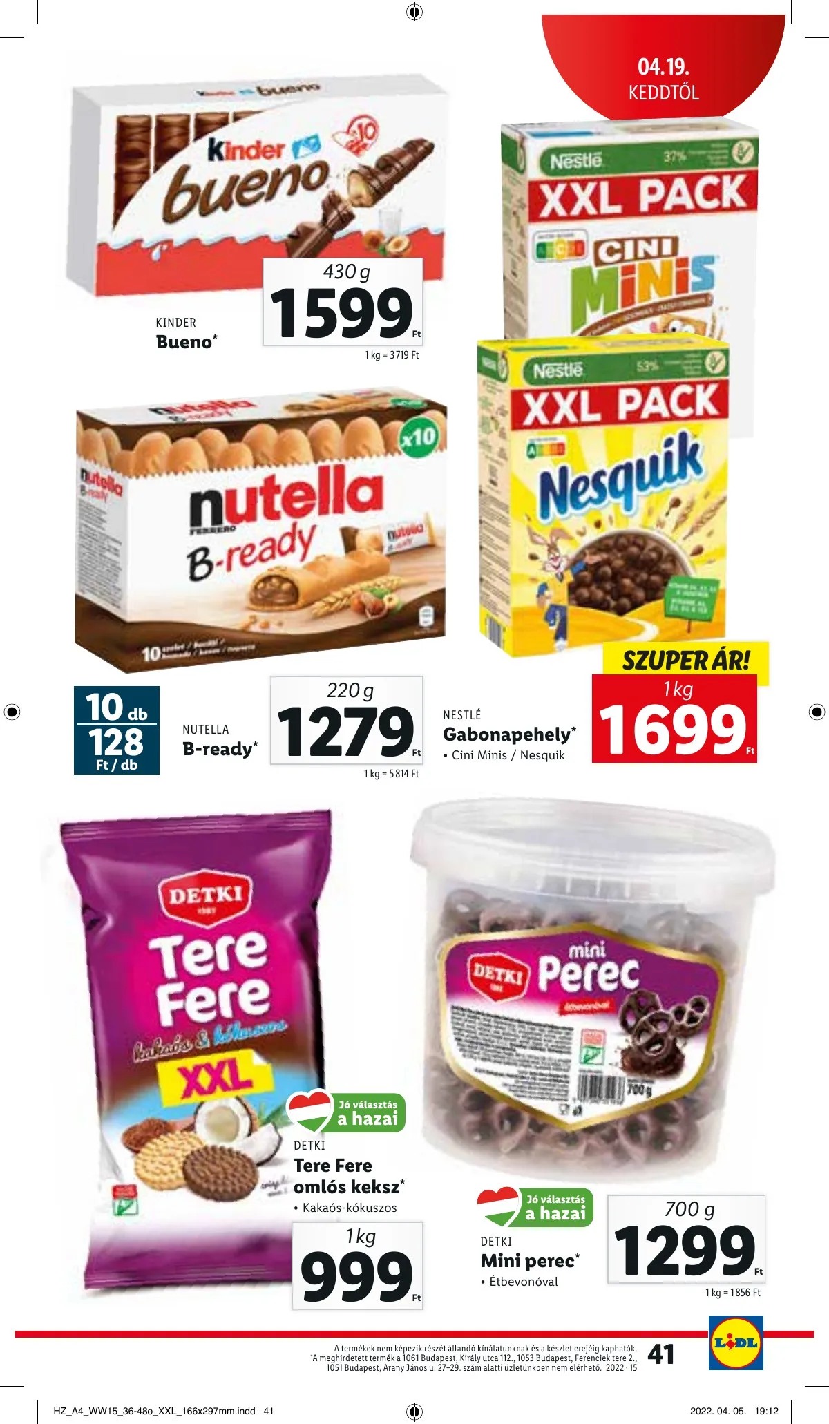 Lidl akciós újság 04.13–04.20 – 41. oldal