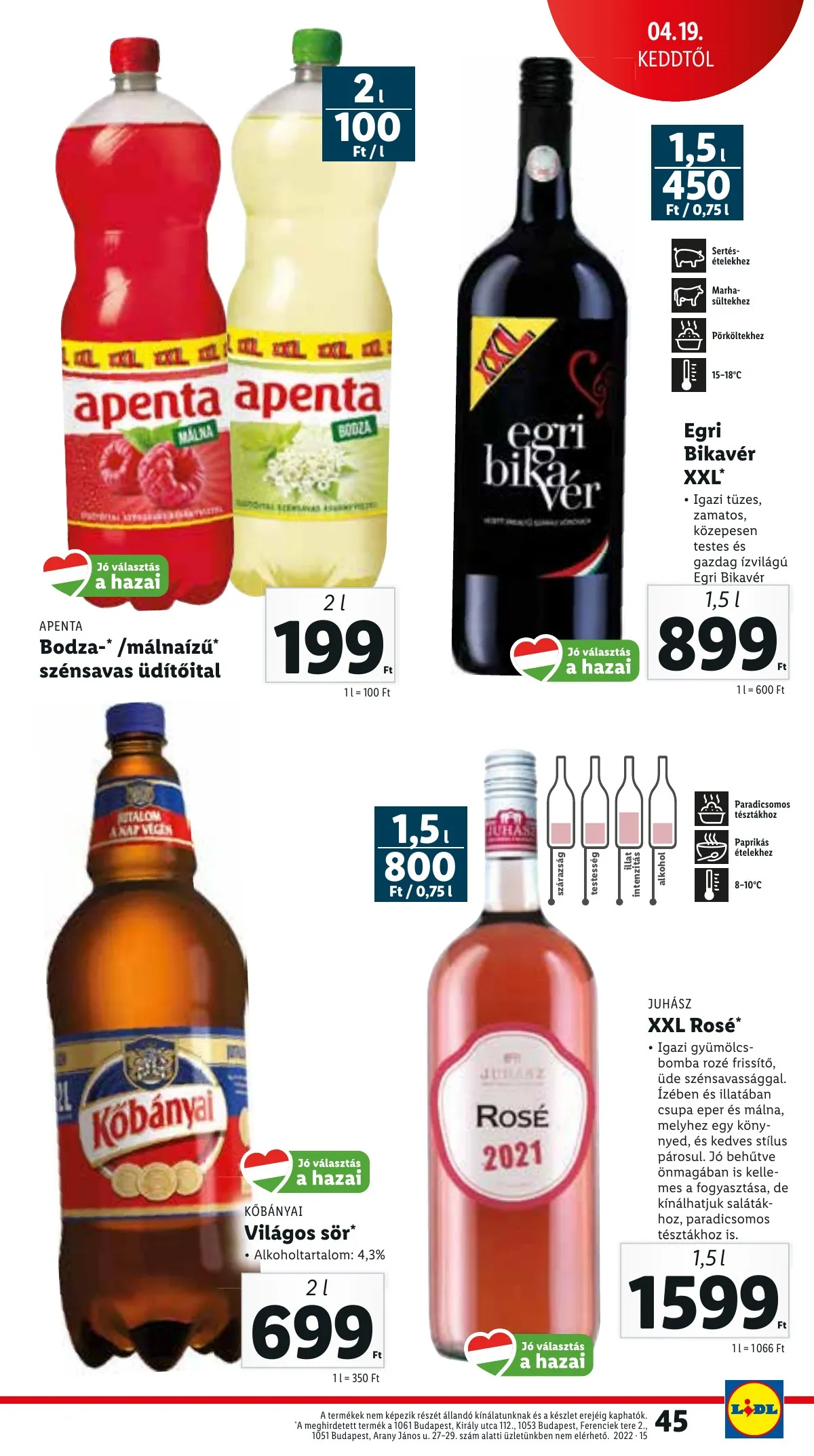 Lidl akciós újság 04.13–04.20 – 45. oldal