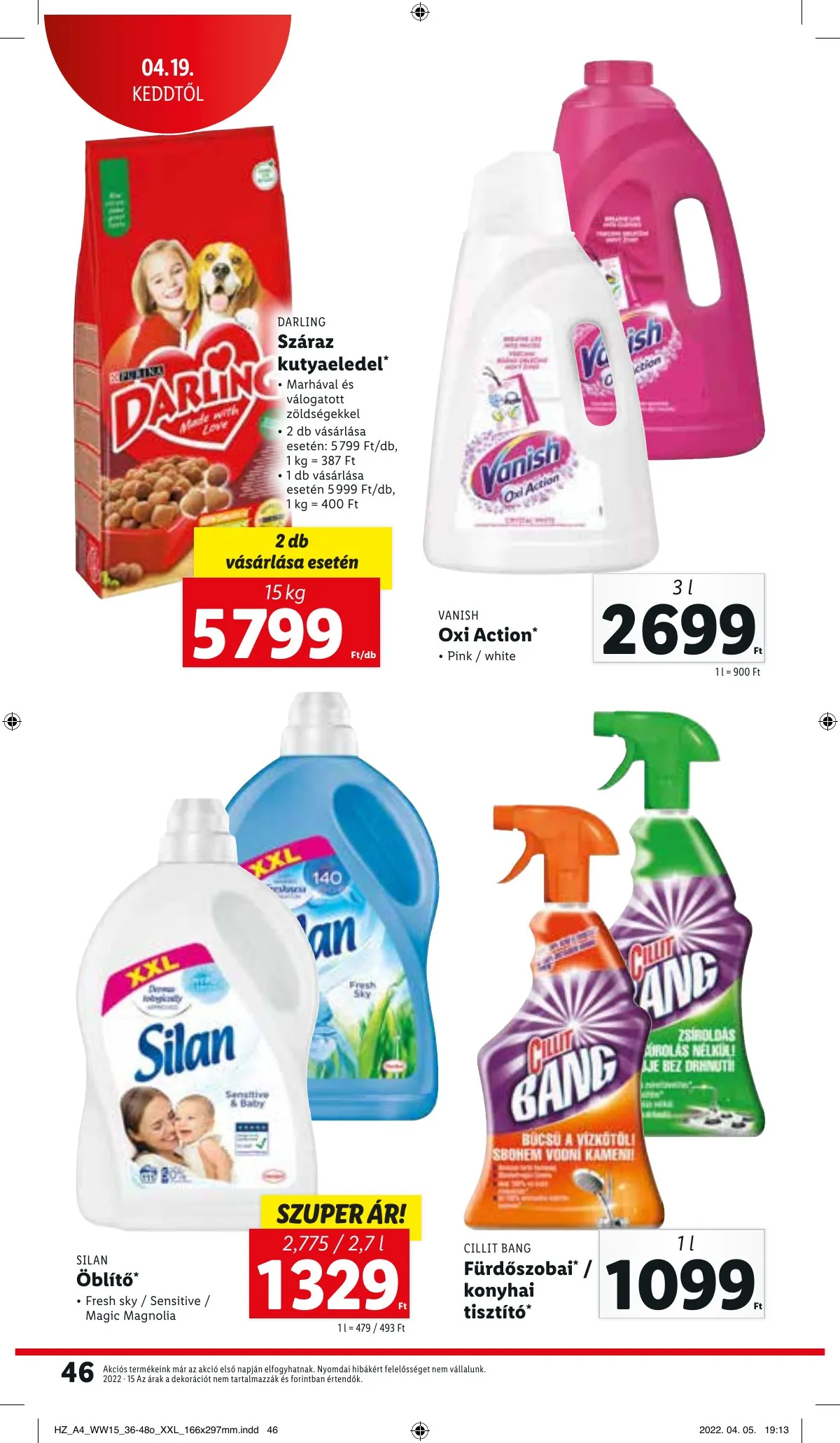 Lidl akciós újság 04.13–04.20 – 46. oldal