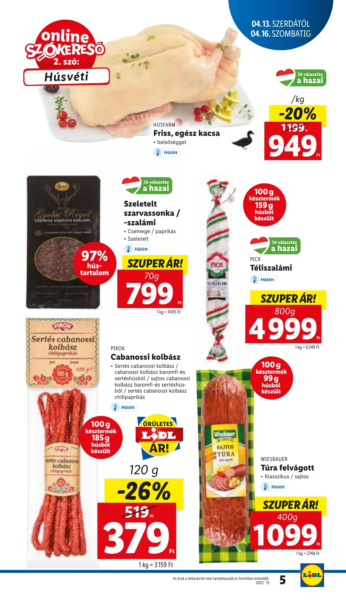 Lidl akciós újság 04.13–04.20 – 5. oldal