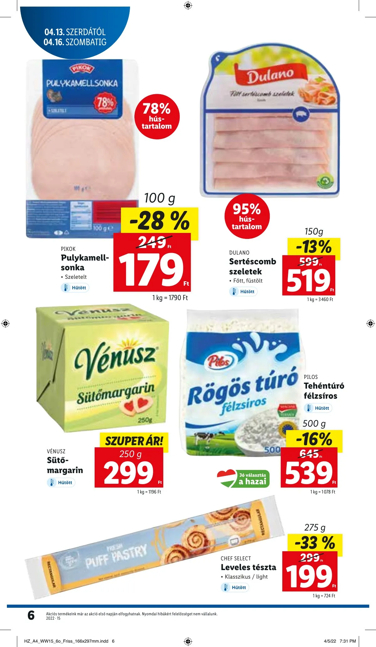 Lidl akciós újság 04.13–04.20 – 6. oldal