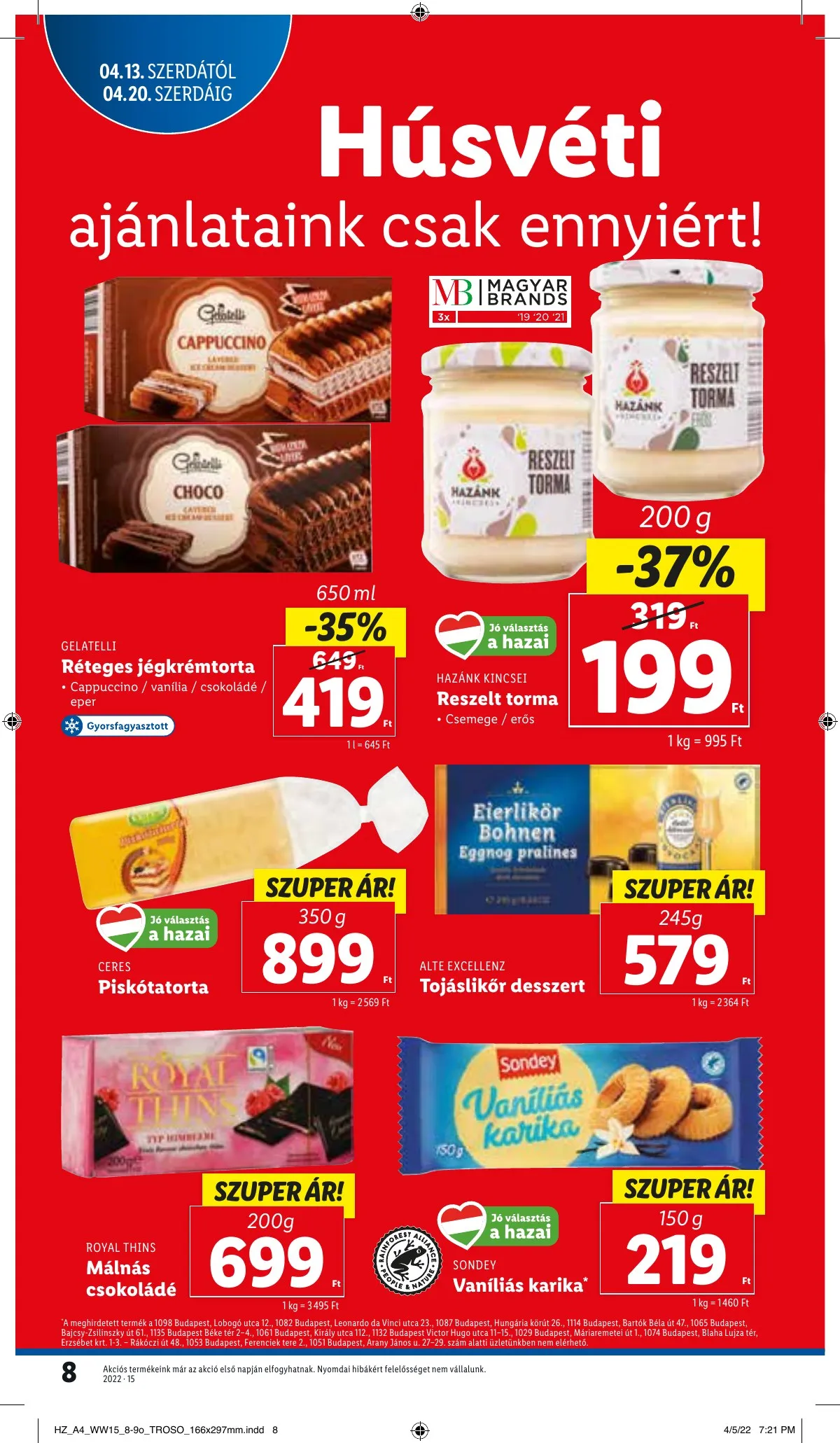 Lidl akciós újság 04.13–04.20 – 8. oldal