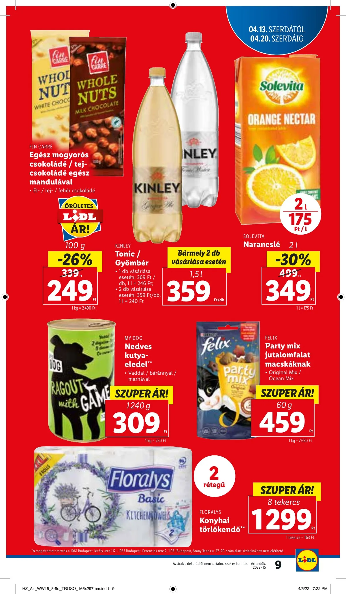 Lidl akciós újság 04.13–04.20 – 9. oldal