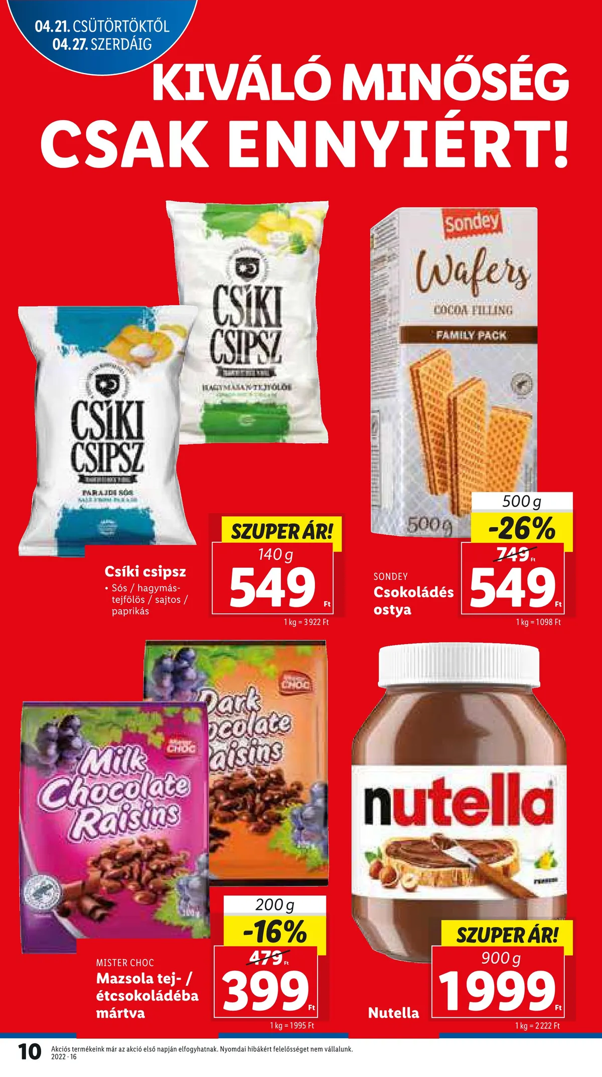 Lidl akciós újság 04.21–04.27 – 10. oldal