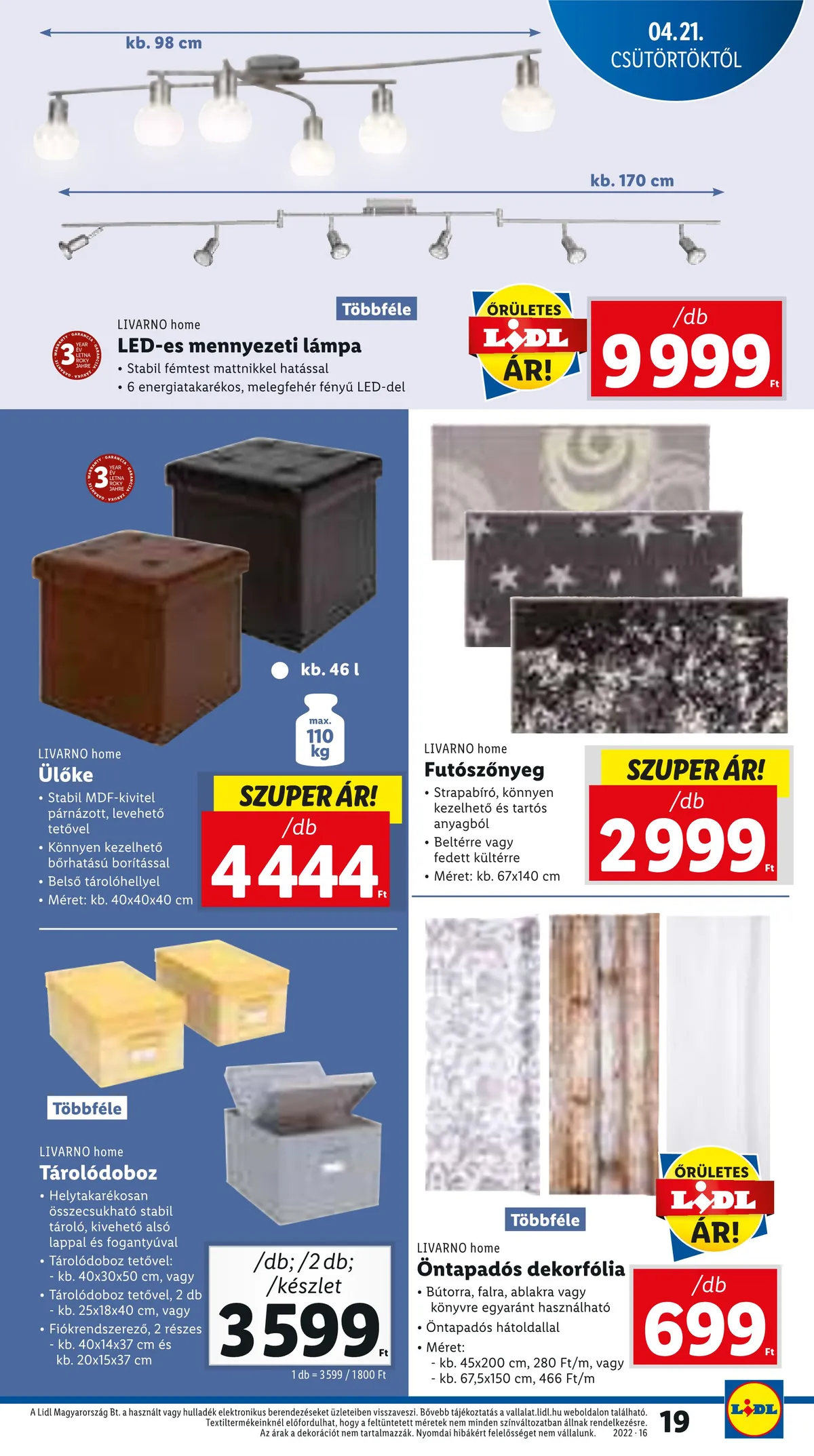 Lidl akciós újság 04.21–04.27 – 19. oldal