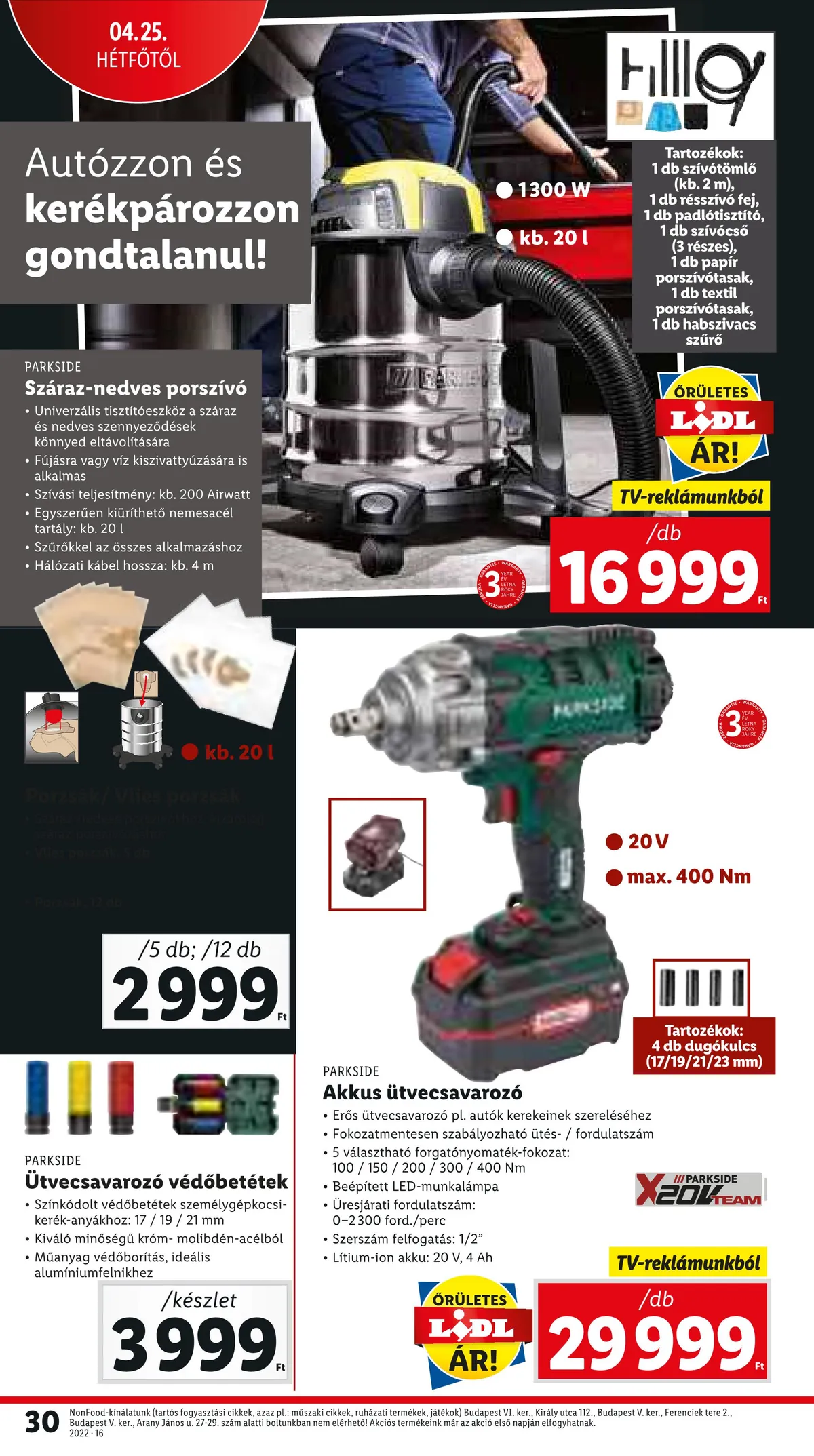 Lidl akciós újság 04.21–04.27 – 30. oldal