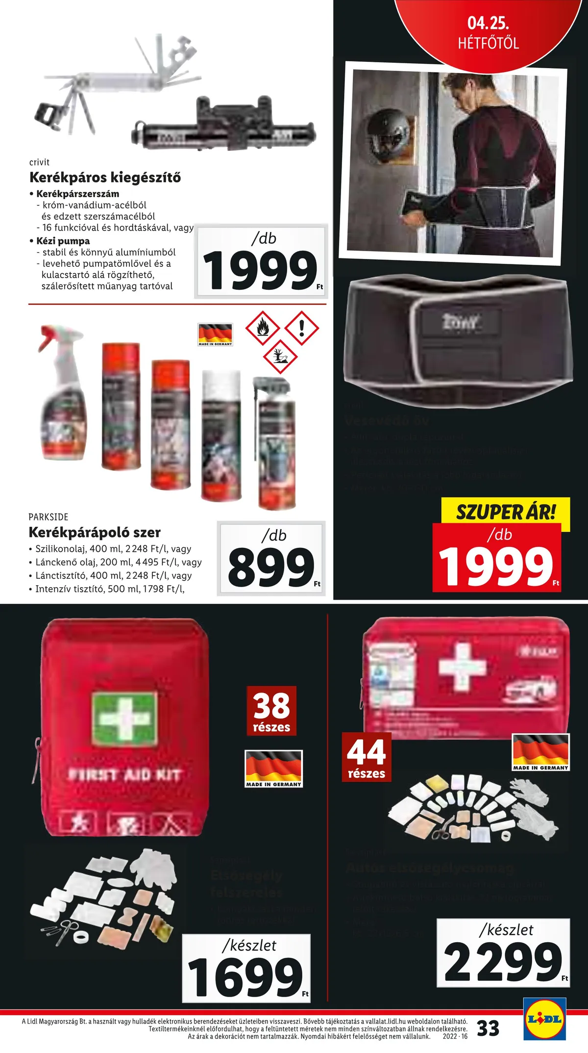 Lidl akciós újság 04.21–04.27 – 33. oldal