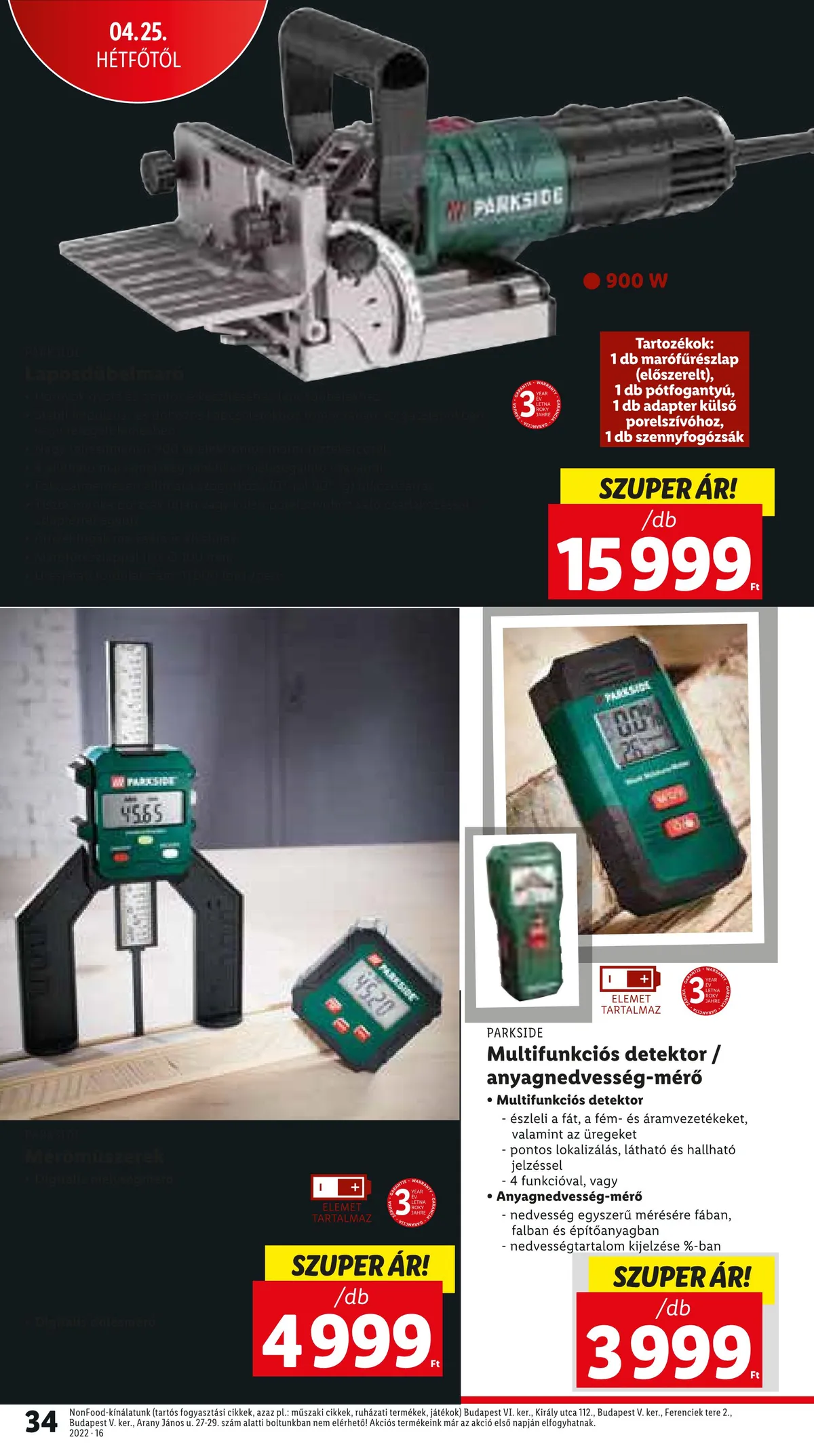 Lidl akciós újság 04.21–04.27 – 34. oldal