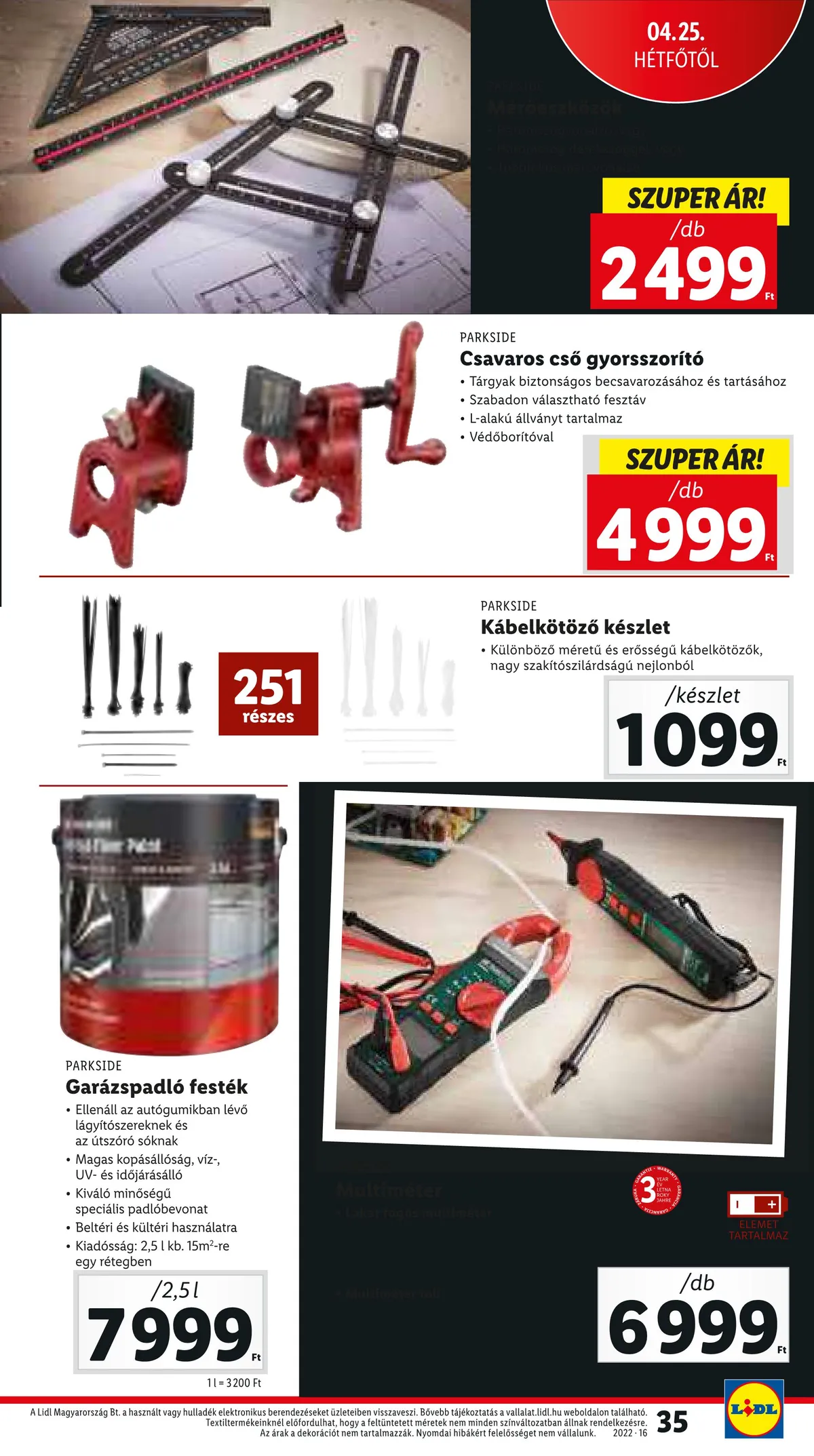 Lidl akciós újság 04.21–04.27 – 35. oldal