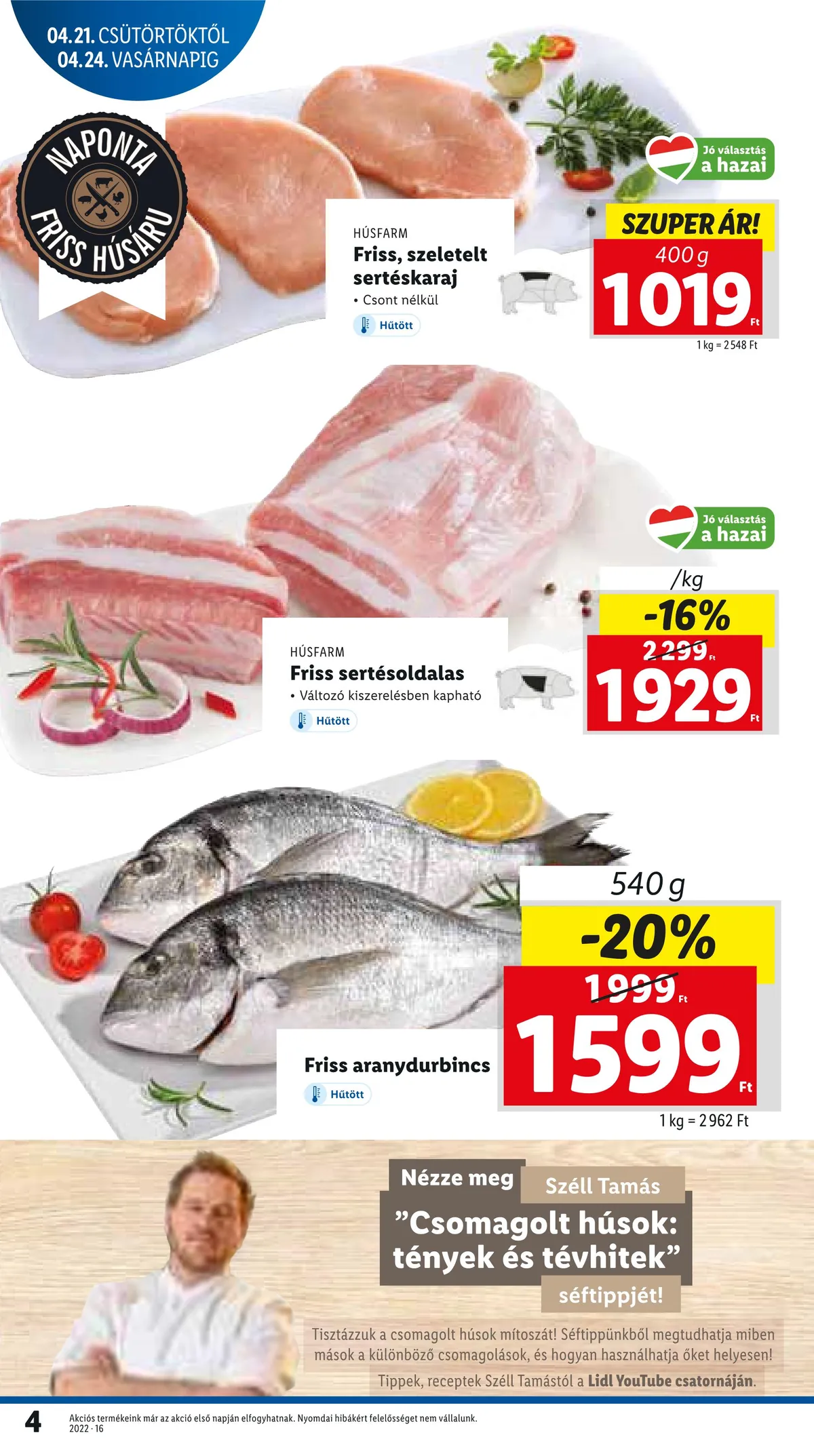 Lidl akciós újság 04.21–04.27 – 4. oldal