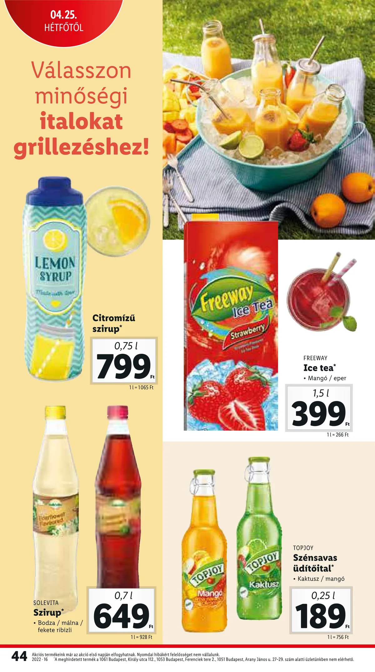 Lidl akciós újság 04.21–04.27 – 44. oldal