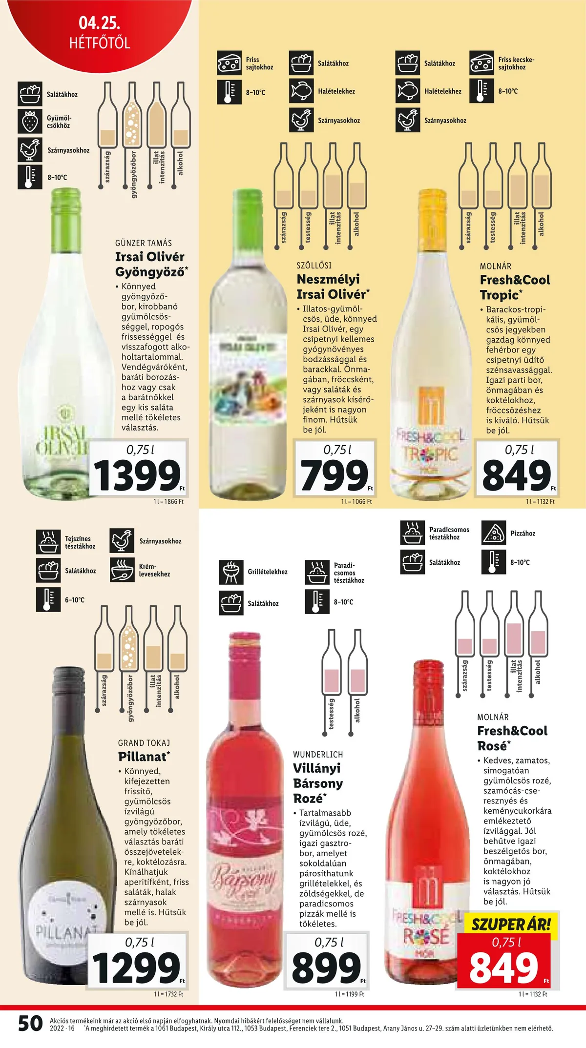 Lidl akciós újság 04.21–04.27 – 50. oldal