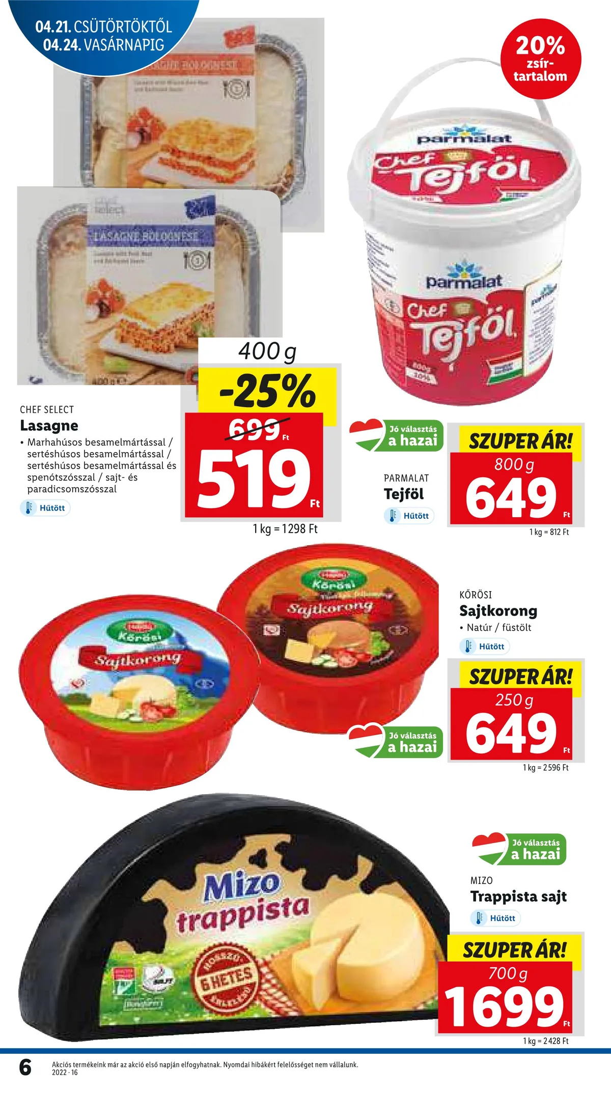 Lidl akciós újság 04.21–04.27 – 6. oldal