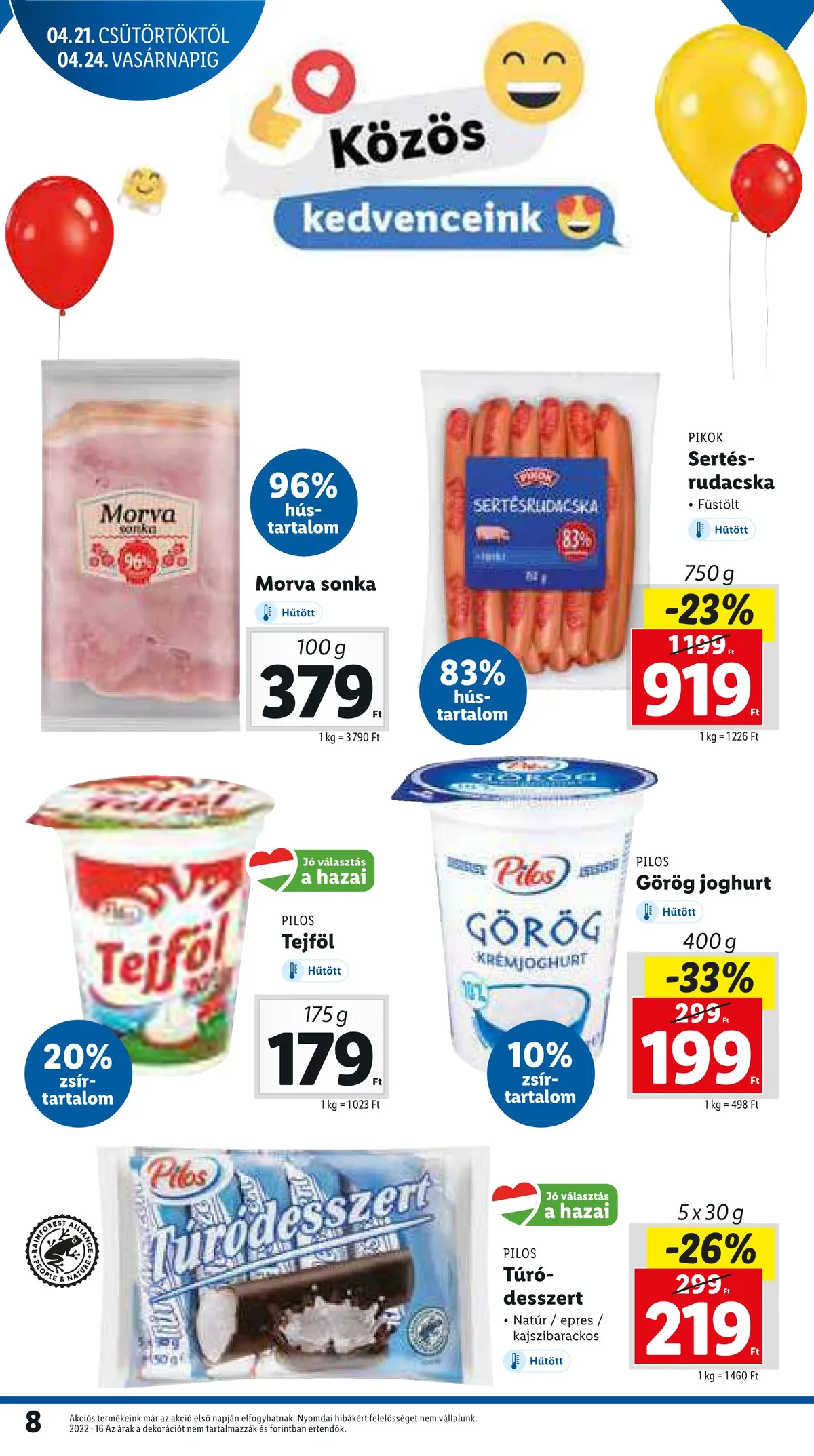 Lidl akciós újság 04.21–04.27 – 8. oldal