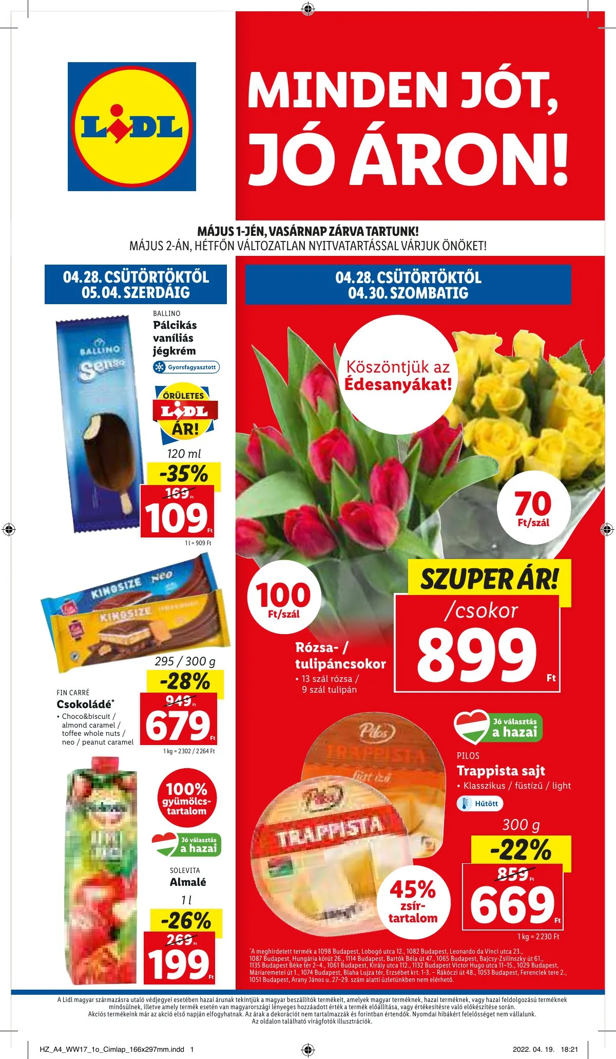 Lidl akciós újság 04.28–05.04