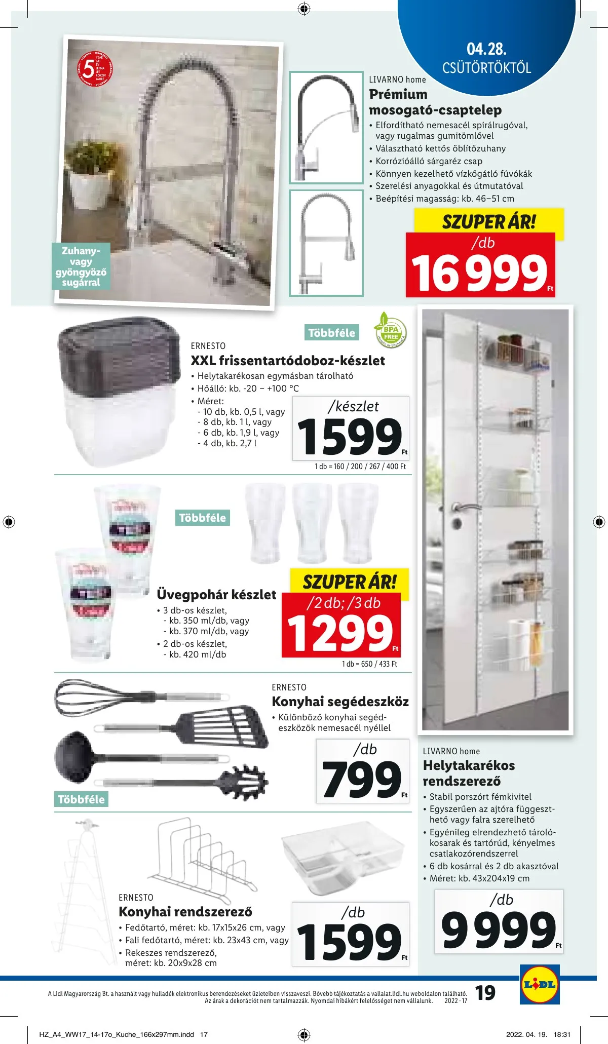 Lidl akciós újság 04.28–05.04 – 19. oldal