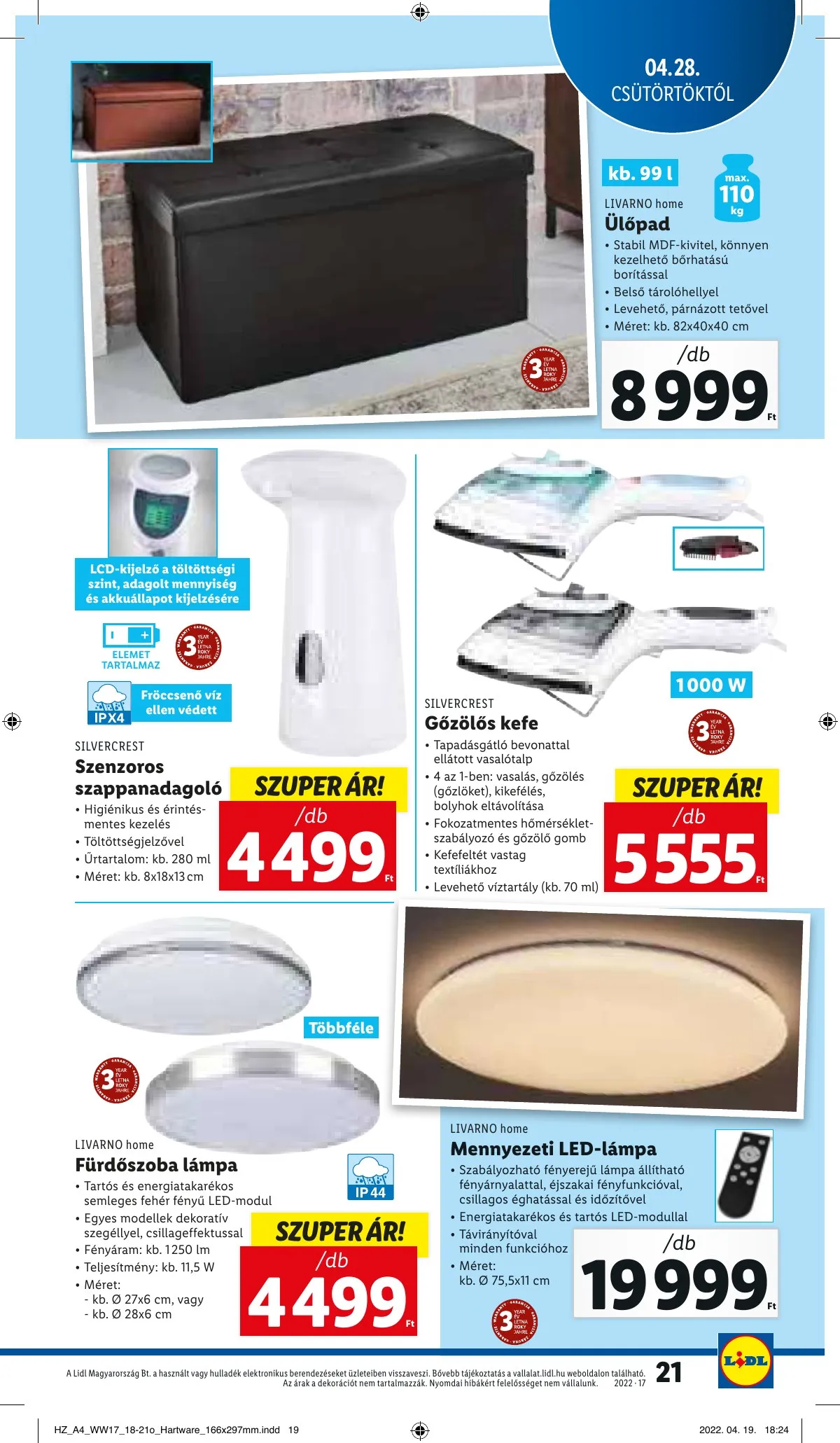 Lidl akciós újság 04.28–05.04 – 21. oldal