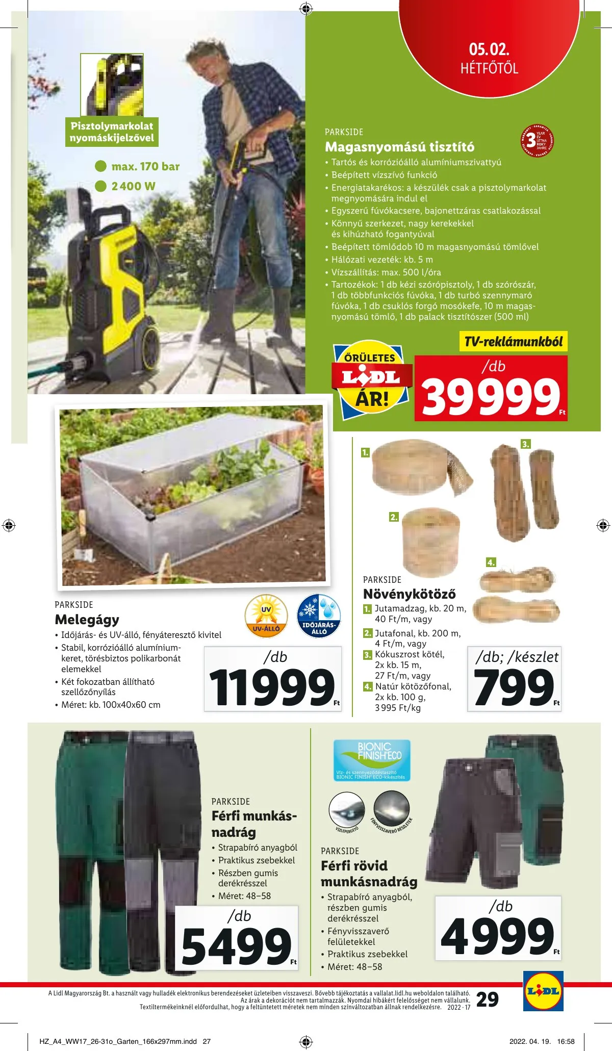Lidl akciós újság 04.28–05.04 – 29. oldal